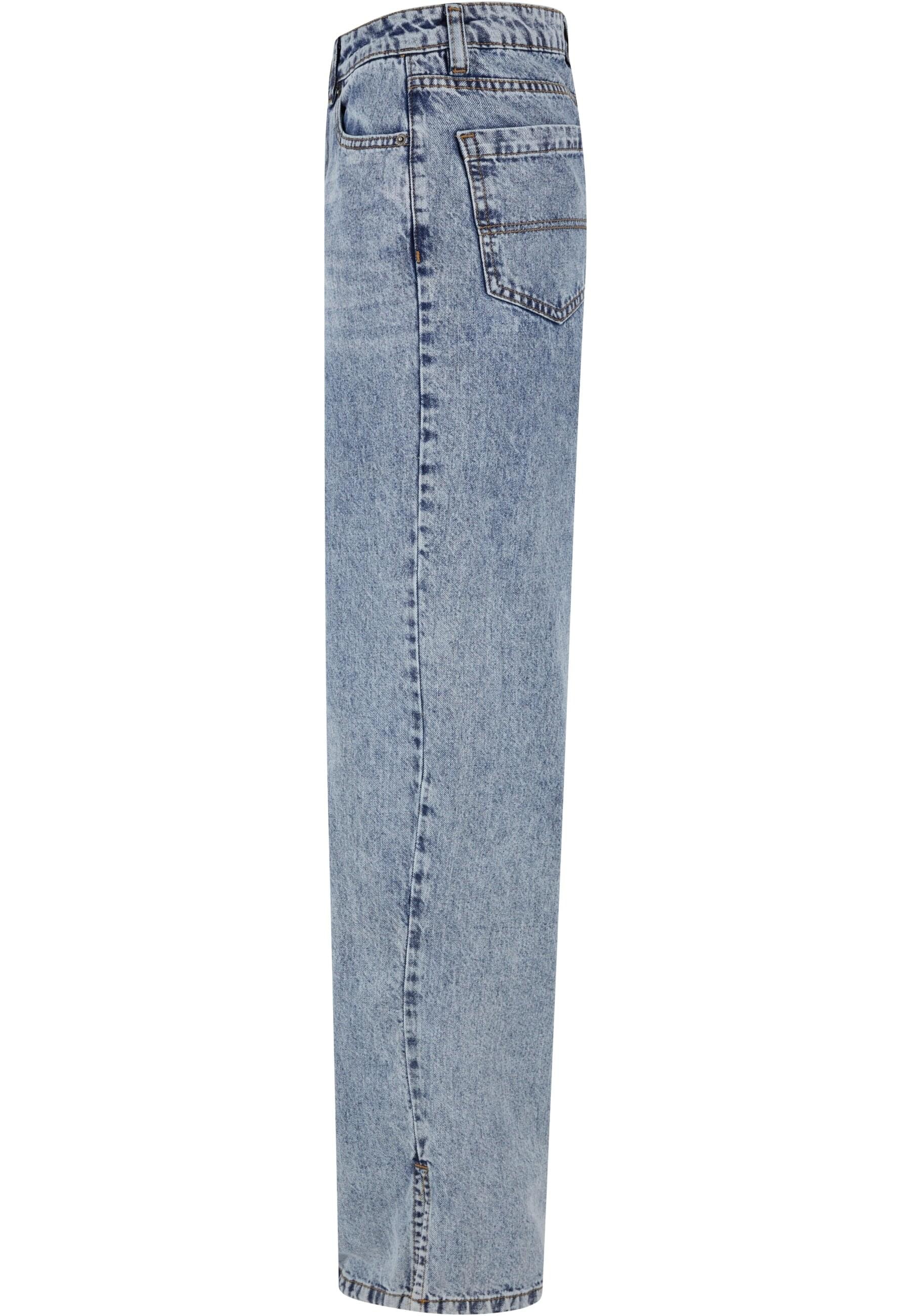 URBAN CLASSICS Bequeme Jeans »Urban Classics Damen Ladies Wide Leg Slit Denim«