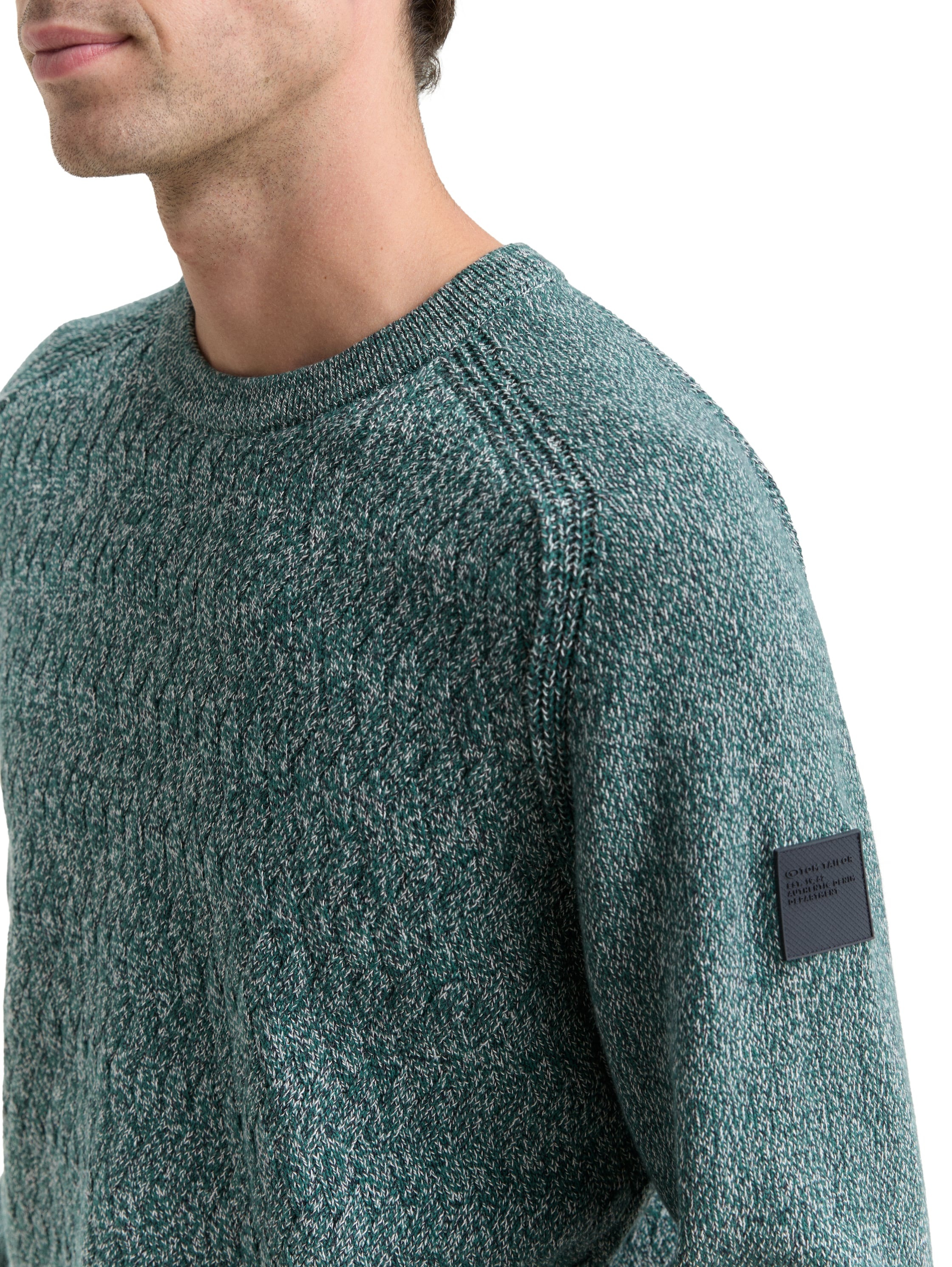 Thumbnail - TOM TAILOR Strickpullover mit Logo Stickerei am Arm