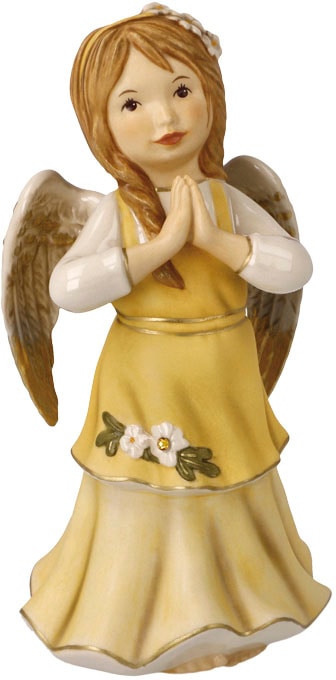 Goebel Engelfigur "Schutzengel Gloria - Engel der Freude, Weihnachtsdeko, Höhe ca. 16 cm", Sammlerfigur, Weihnachtsfigur