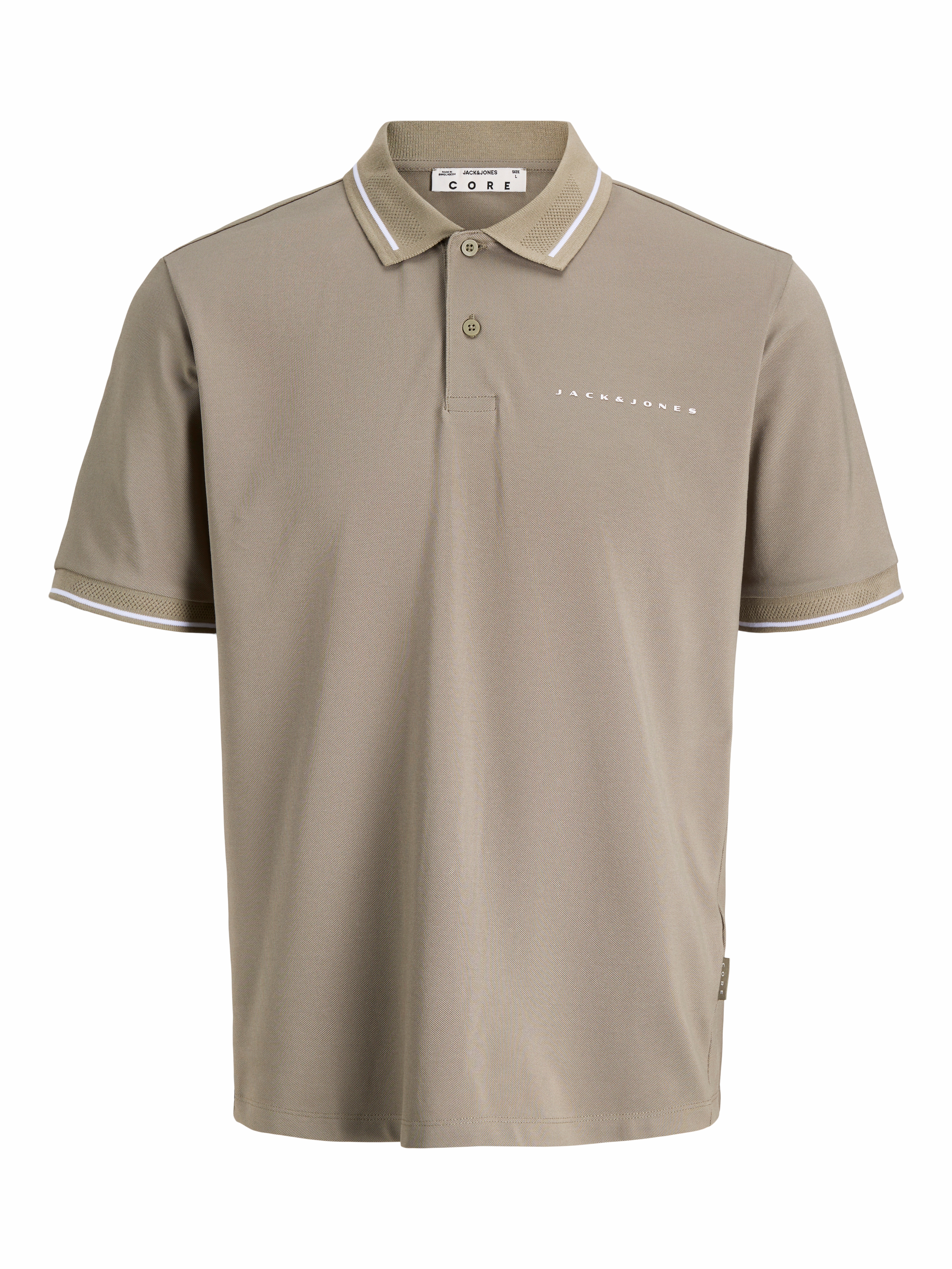 Jack & Jones Poloshirt "JCOFUSION PIQUE MESH COLLAR POLO SS" Baumwollmischung, regular fit