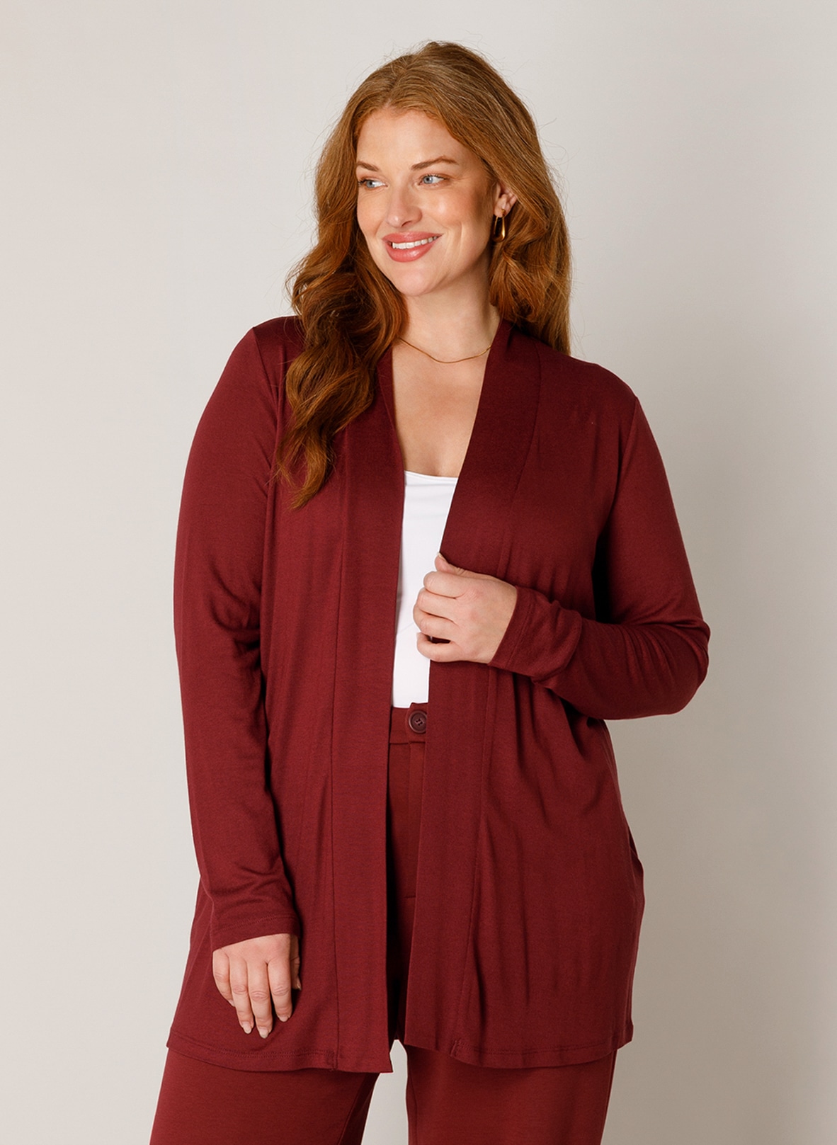 Base Level Curvy Strickjacke »Ayla« Große Größen