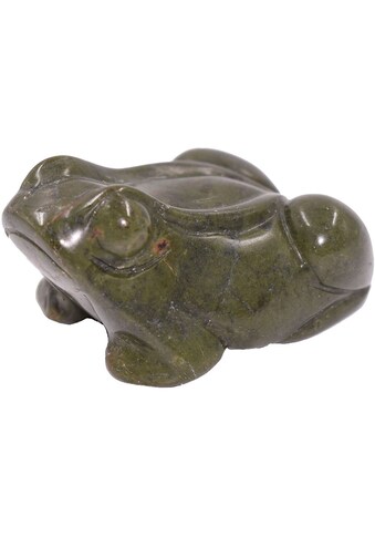 Tierfigur »Schmuck Geschenk Dekofigur Farbstein Edelstein Frosch Jade«