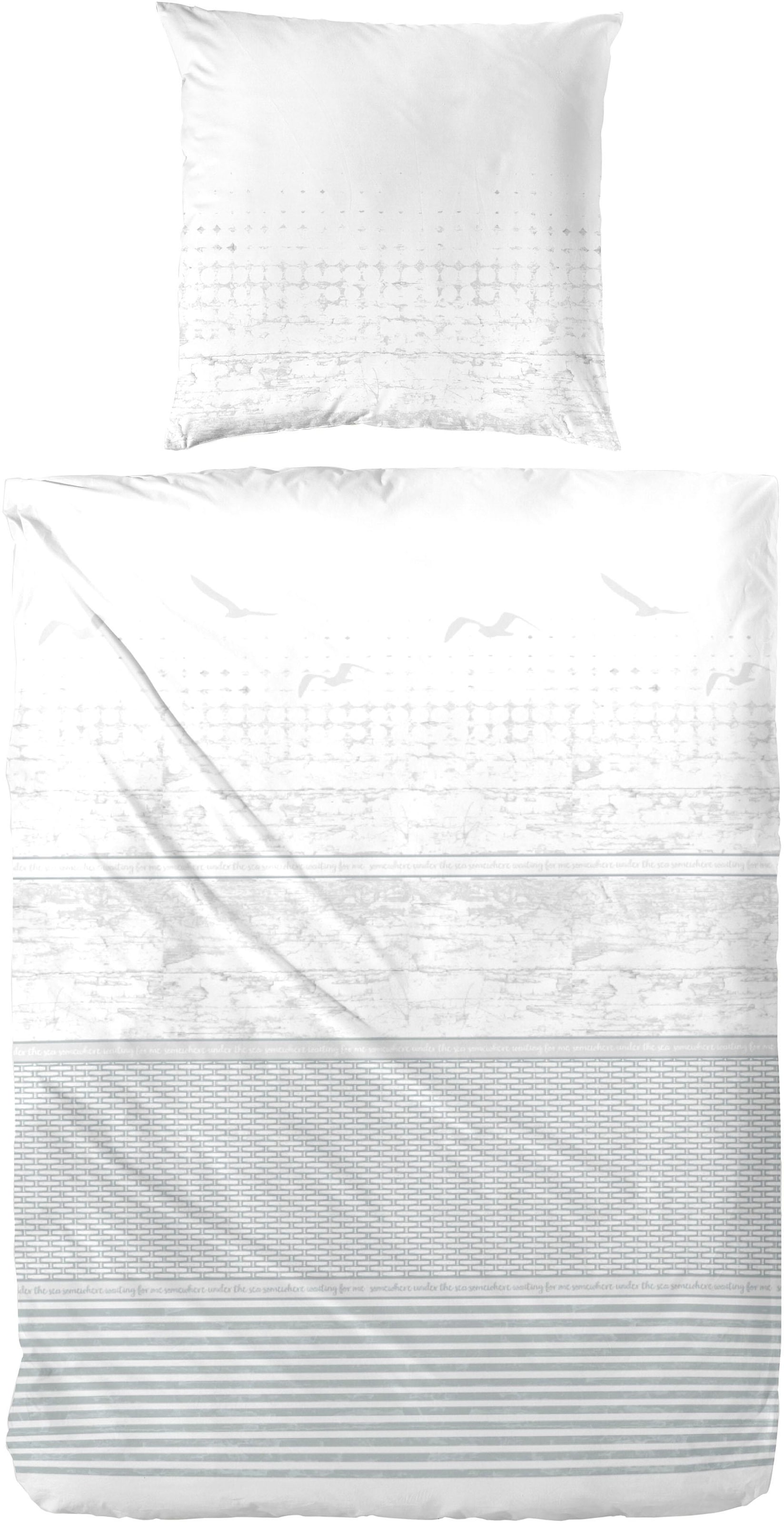 Primera Bettwäsche »Beach Chair«, mit Schriftzug
