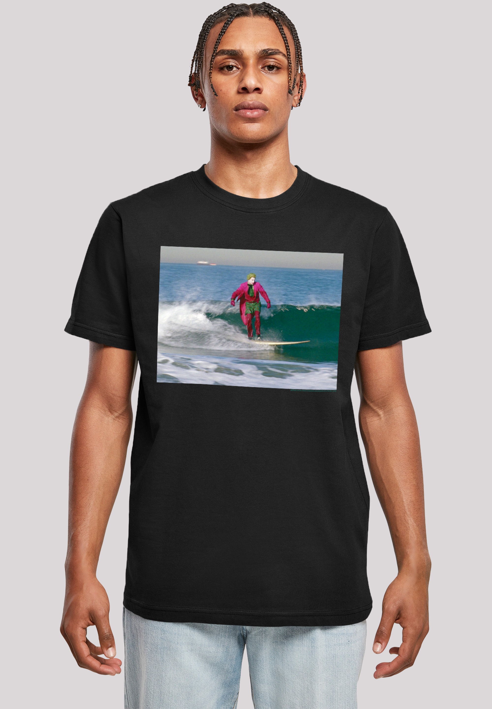 F4NT4STIC T-Shirt »Batman TV Serie Joker Surfing«, Herren,Premium Merch,Regular-Fit,Basic,Bedruckt