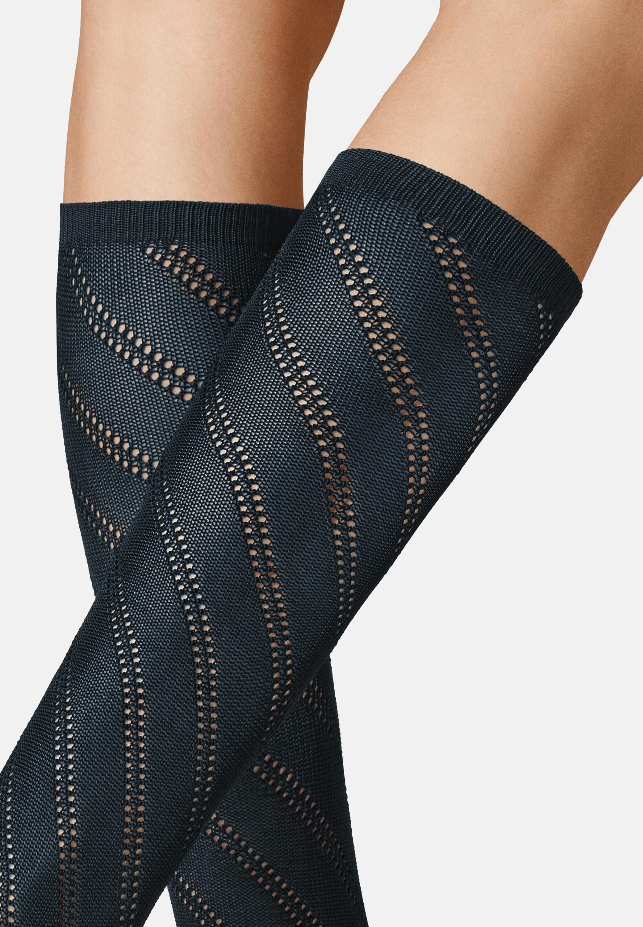 Thumbnail - KUNERT Kniestrümpfe "Kniestrumpf Diagonal Crochet"