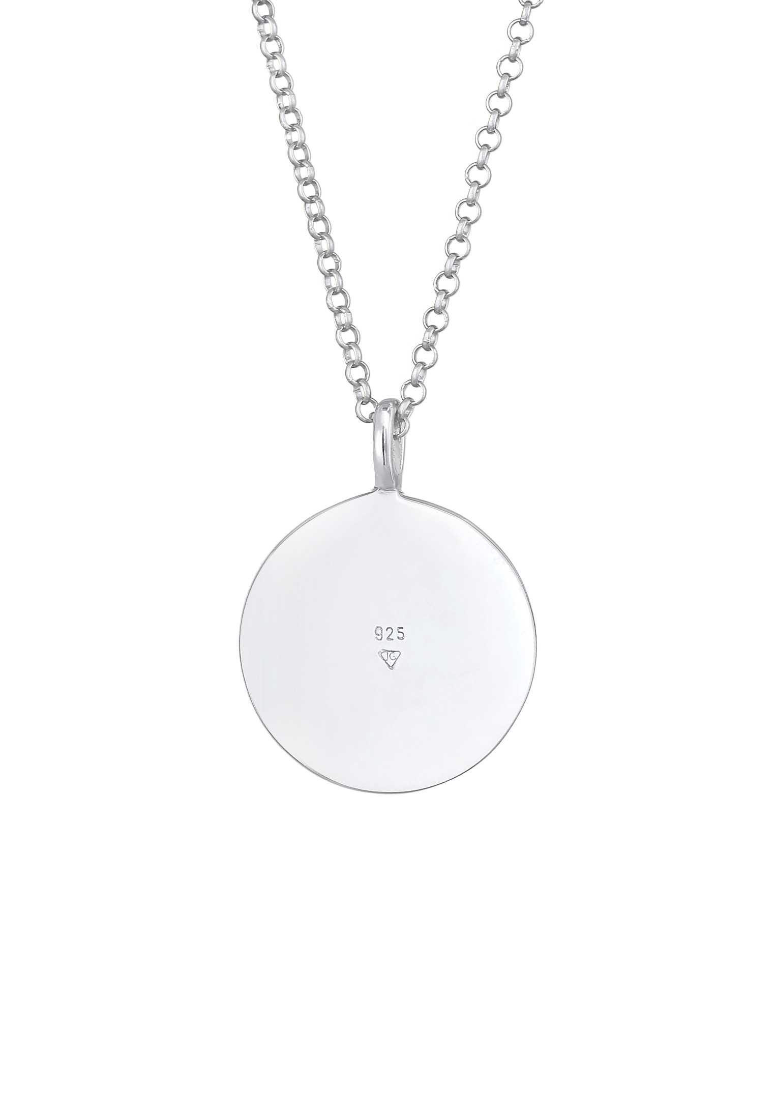 Elli Kette mit Anhänger »Elli Halskette Münze Berge Alpen Mountain 925 Silber«