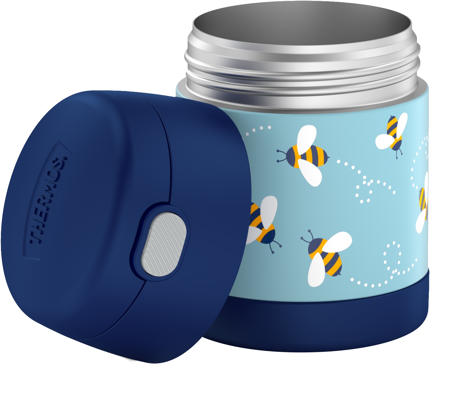THERMOS Thermobehälter »FUNTAINER FOOD JAR, Thermobehälter für Essen, spülmaschinenfest«, (1 tlg.), 0,3l, 5h heiß & 7h kalt, dicht & auslaufsicher, mit klappbarem Löffel
