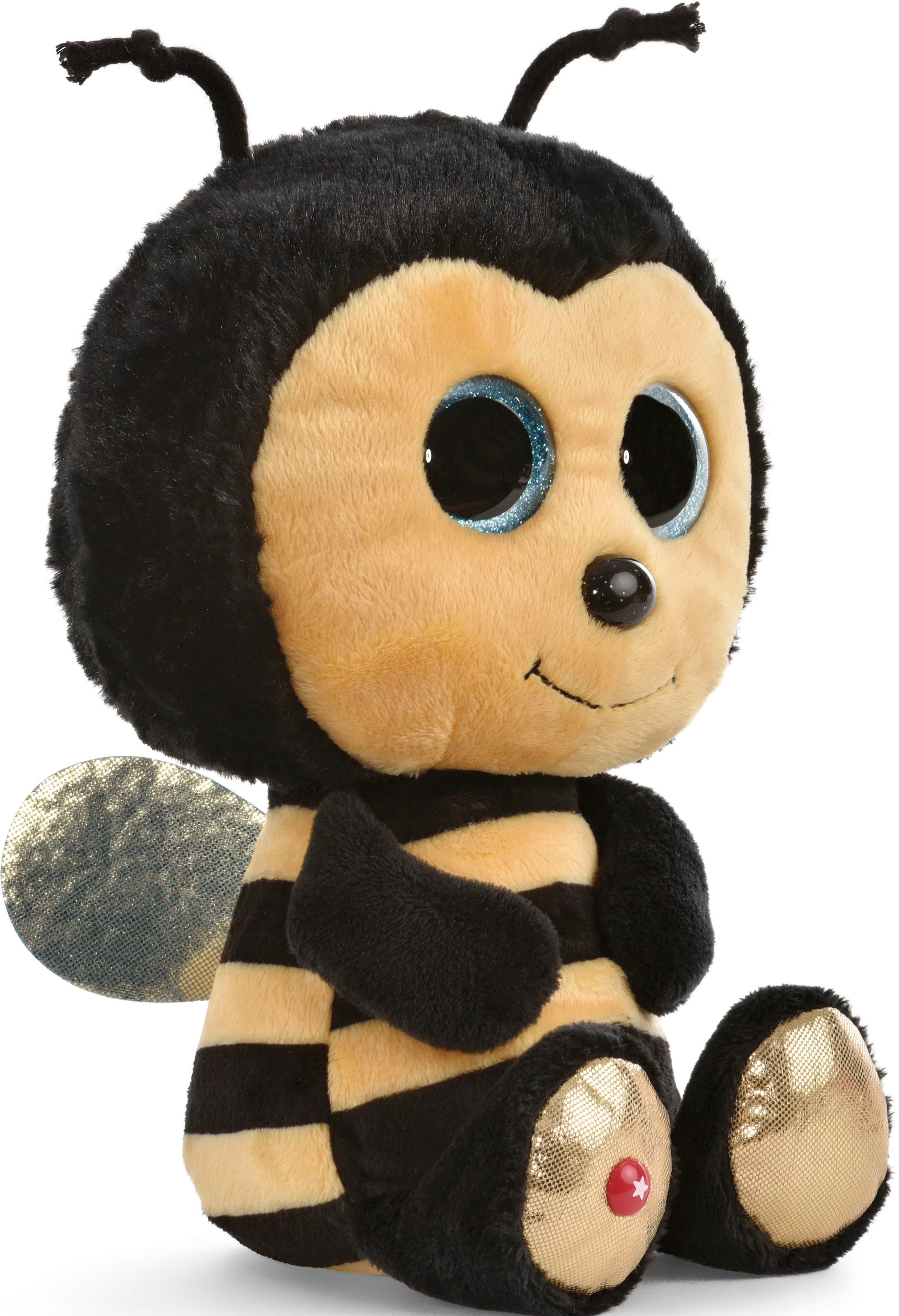 Nici Kuscheltier »Glubschis, Biene Miss Bizz, 25 cm«, schlenkernd; enthält recyceltes Material (Global Recycled Standard)