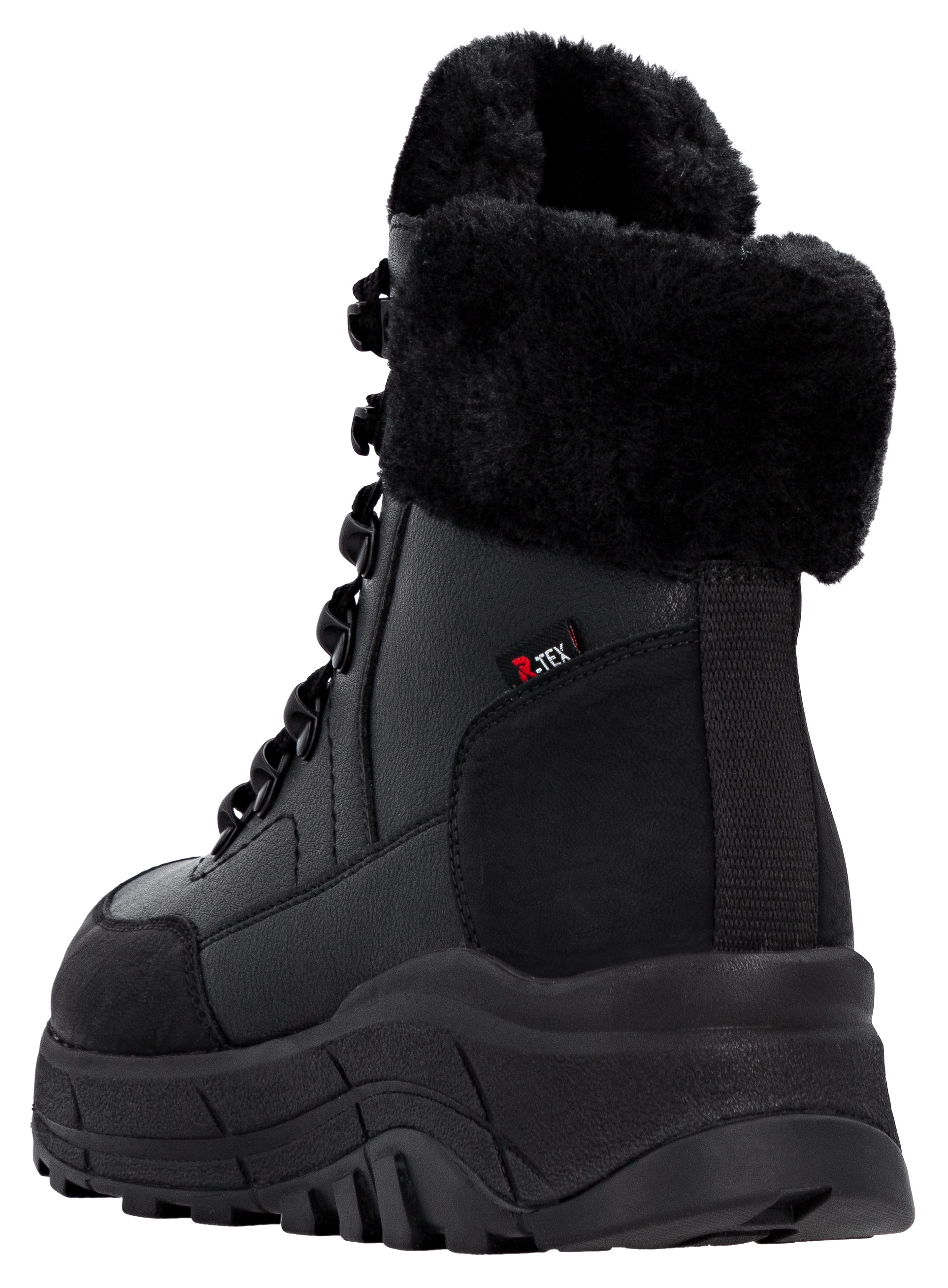 RIEKER Sport Winterboots  Schnürboots, Plateauboots, mit wasserabweisender TEX-Membrane