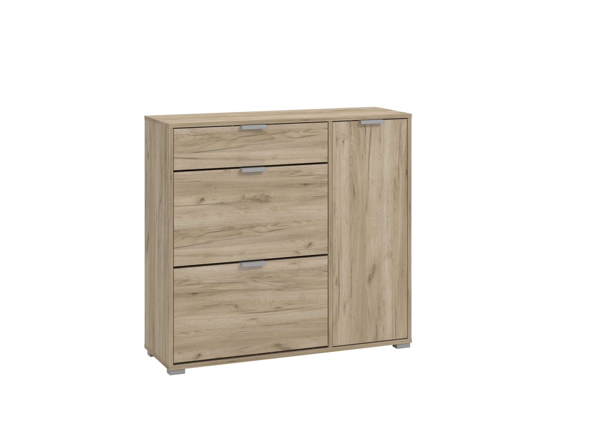 INOSIGN Schuhschrank »Arco 2, Schuhkommode, Schuhregal, Breite 102 cm«, 2 Klappen mit Doppelschuhtrommeln, mit Schublade, in modernen Farben