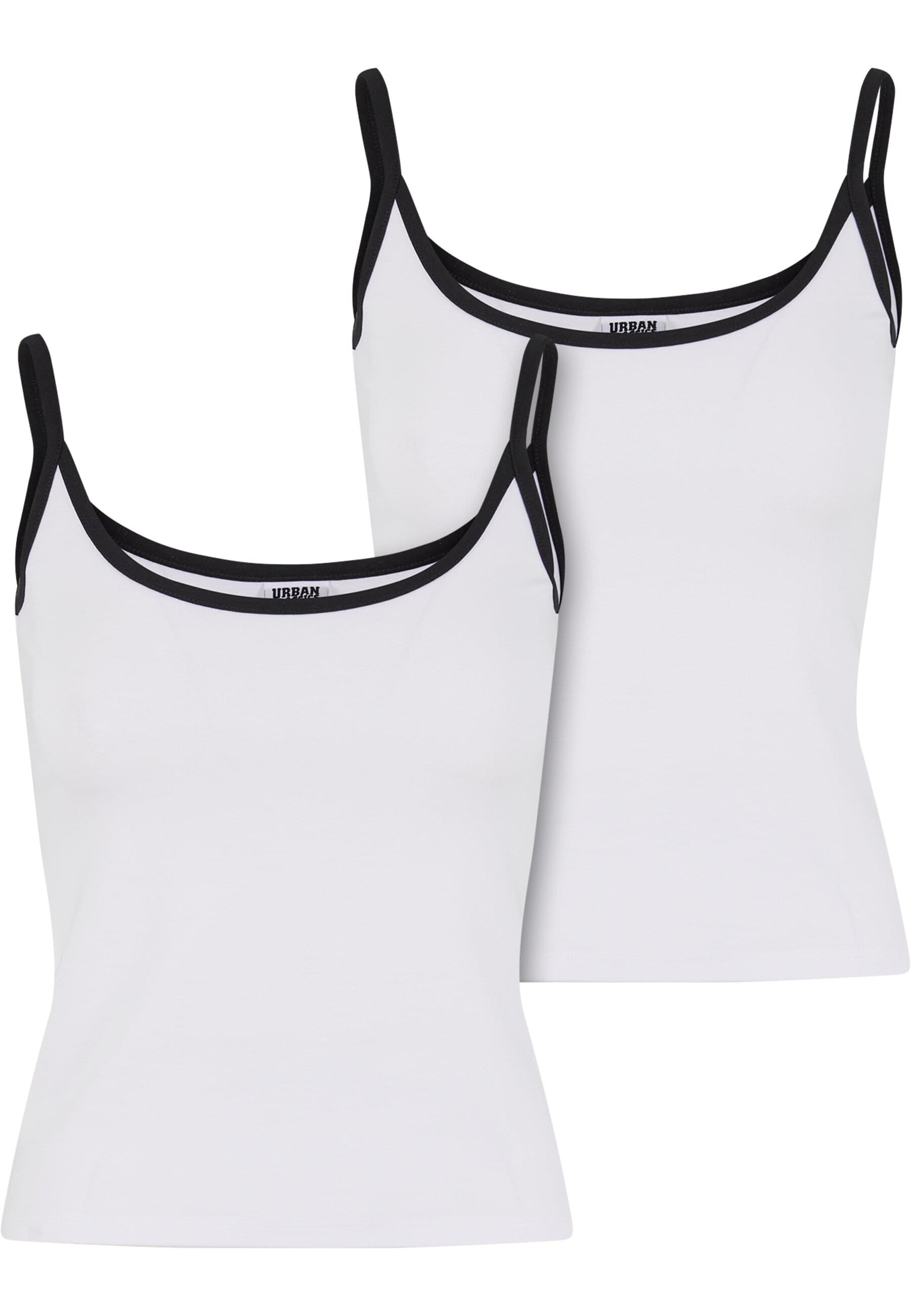 URBAN CLASSICS Muskelshirt "Urban Classics Ladies Contrast Basic Top 2-Pack günstig online kaufen