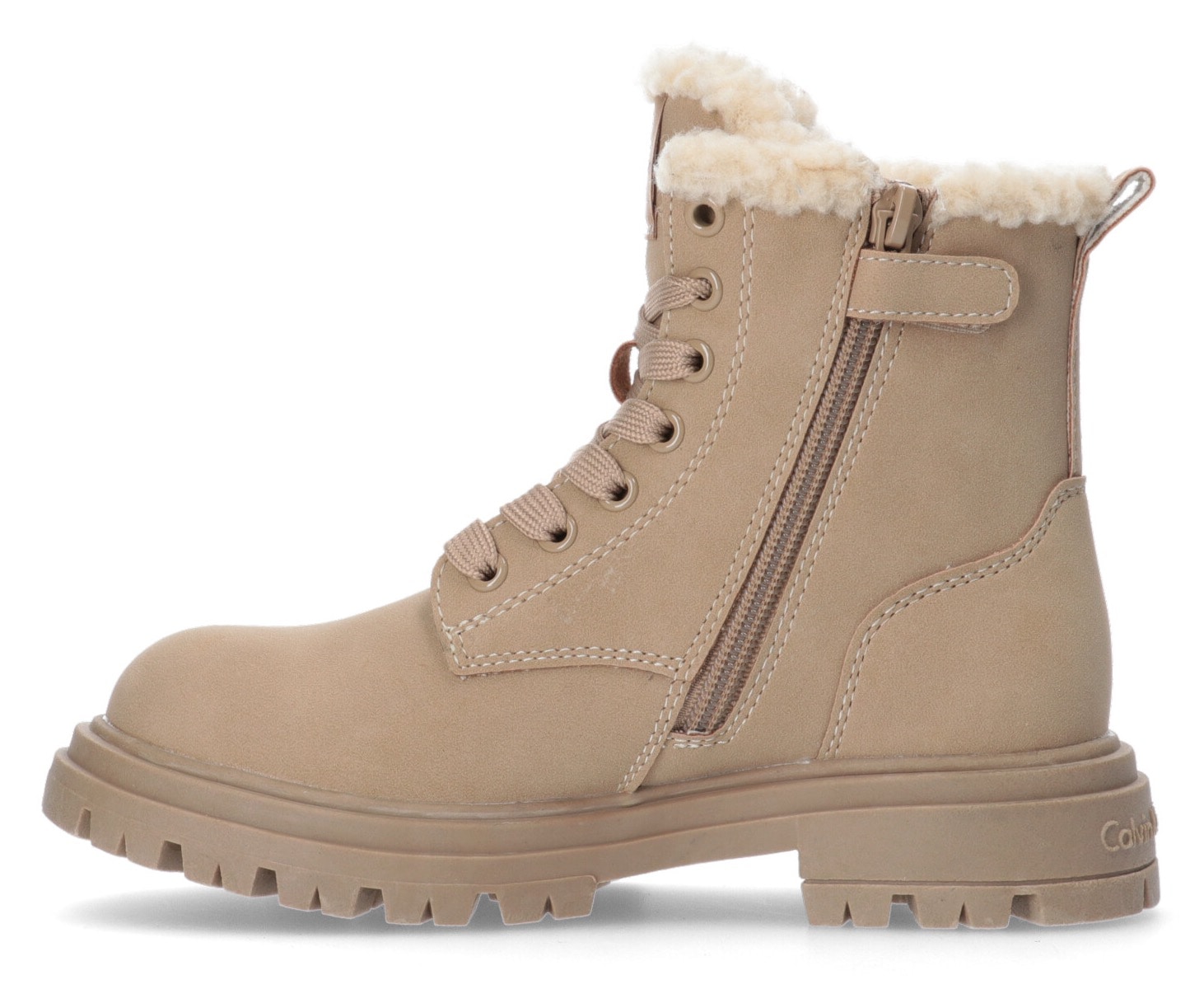 Calvin Klein Jeans Schnürboots, Winterboots, Stiefel mit Plateausohle und Blockabsatz