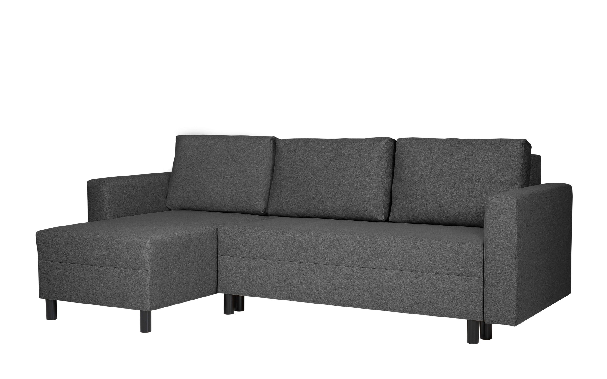 INOSIGN Ecksofa »GLENOE Schlafsofa mit Bettkasten, Recamiere beidseitig montierbar«, L-Form, Maße B/T/H: 230/135/84,5 cm, Velvet & Struktur weich