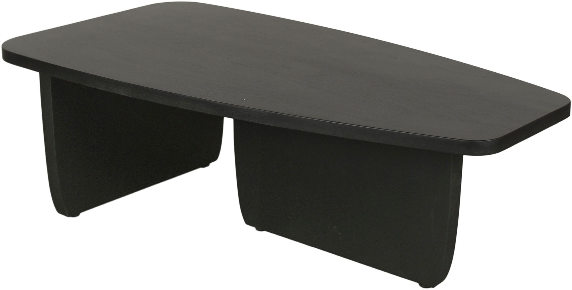 byLIVING Couchtisch »Bolt«, (1 St.), Freiform Tisch in Akazie Massivholz schwarz lackiert, 25mm Tischplatte