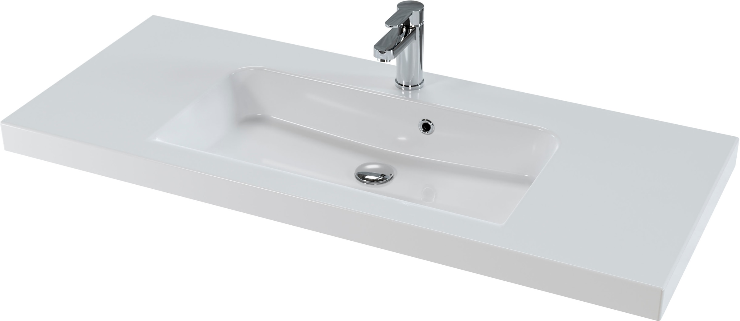 Saphir Waschtisch »Serie Balto Mineralmarmor-Waschtisch mit Unterschrank, 123 cm breit«, Waschplatz mit 2 Schubladen, Badschrank in verschiedenen Ausführungen