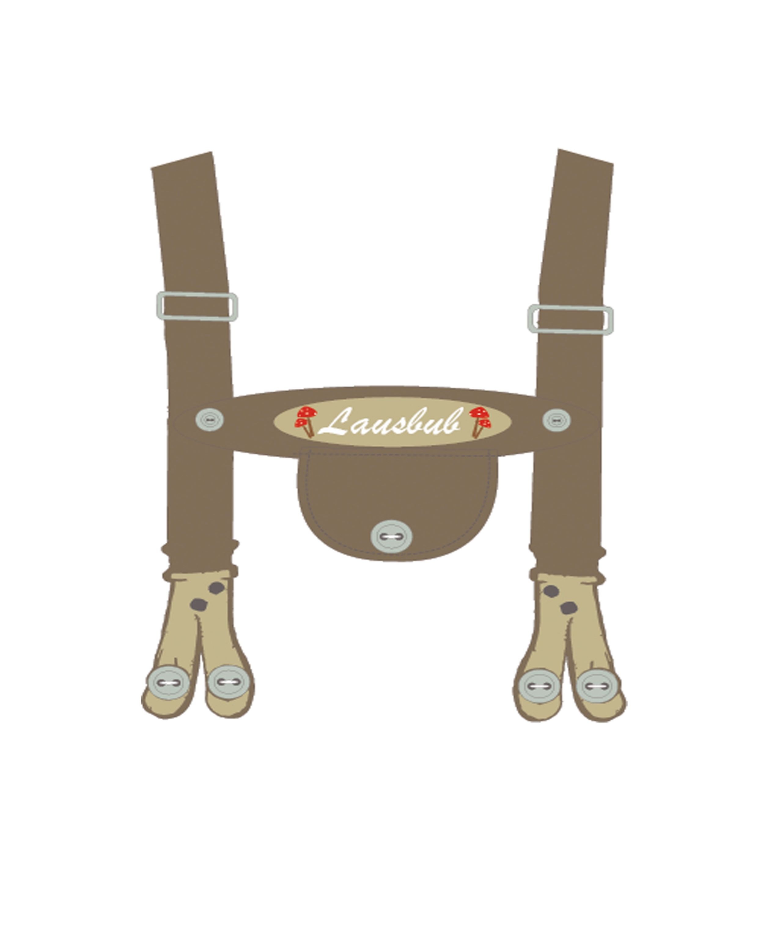 Thumbnail - Liliput Body "Lausbub" 2 Stk. mit Trachten-Print