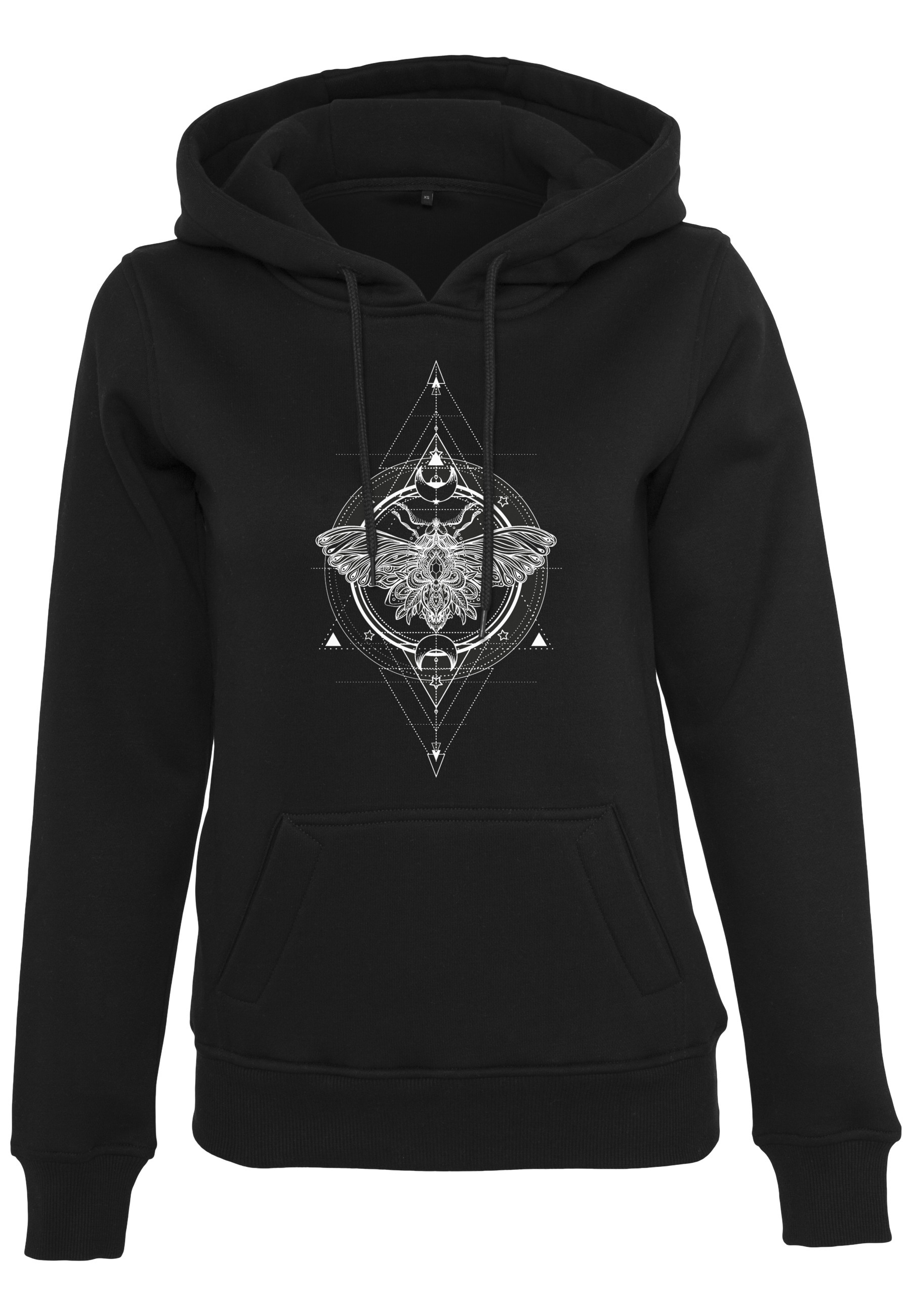 MisterTee Rundhalspullover "MisterTee Damen Ladies Moth Hoody" 1