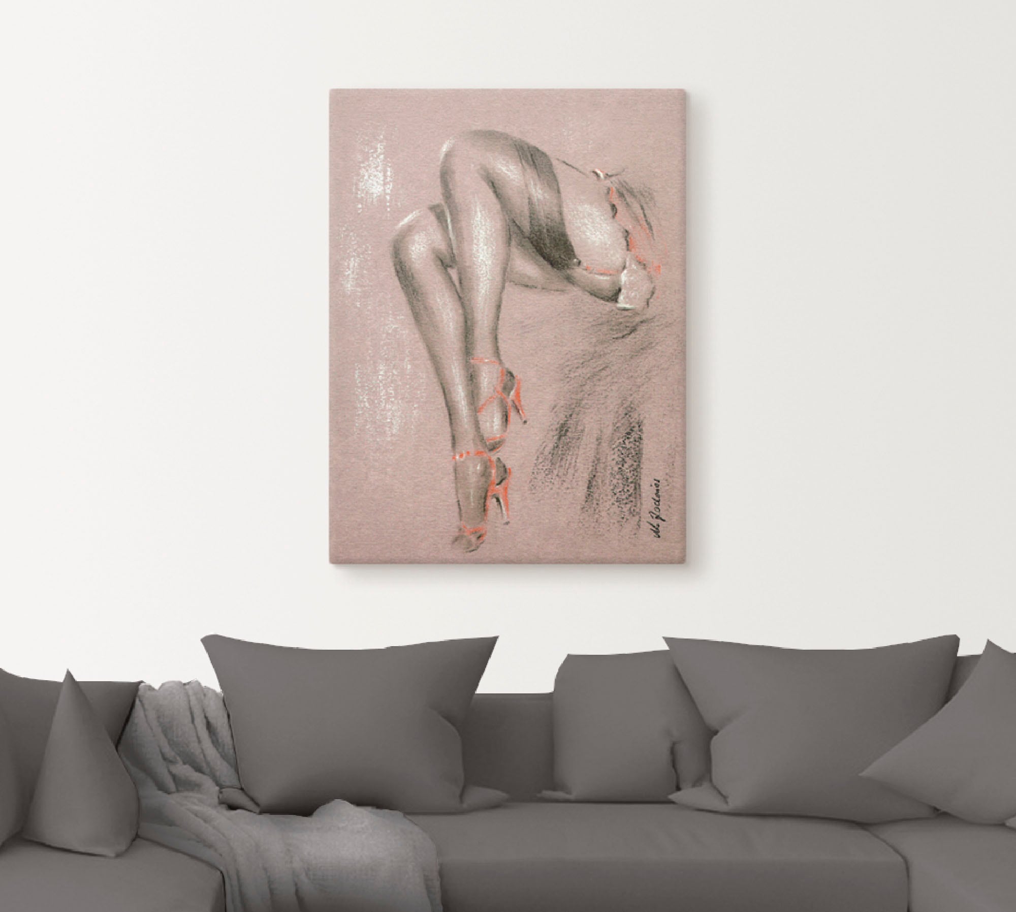 Artland Wandbild »Erotisches in High Heels«, Frau, (1 St.), als Leinwandbild, Poster in verschied. Größen