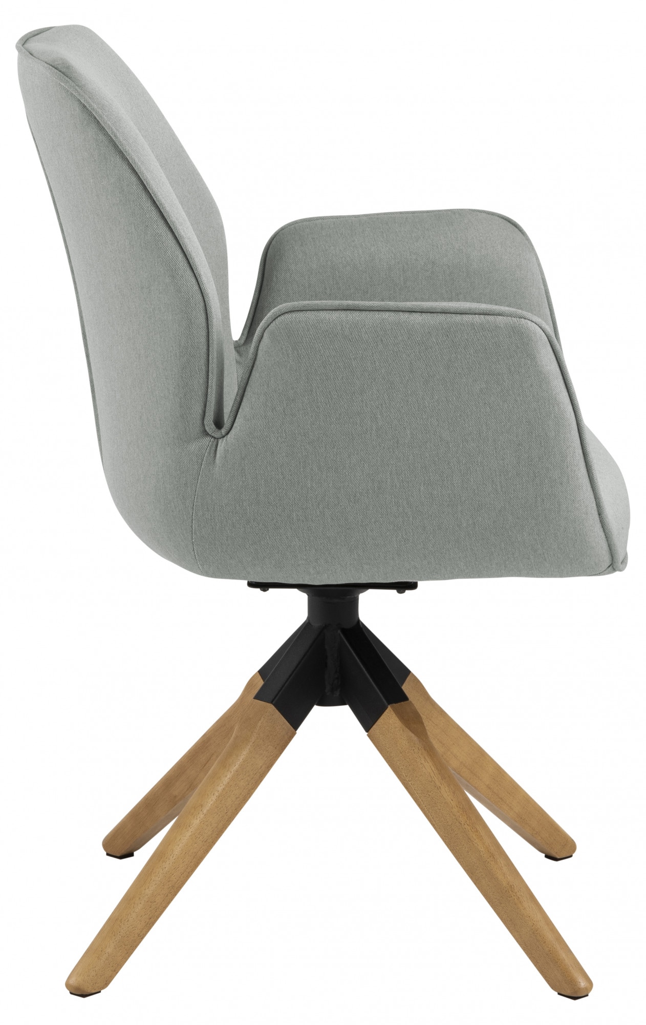 ACTONA GROUP Esszimmerstuhl »Alma«, 1 St., Polyester, mit eleganten Kedern, Drehstuhl mit Rückholfunktion