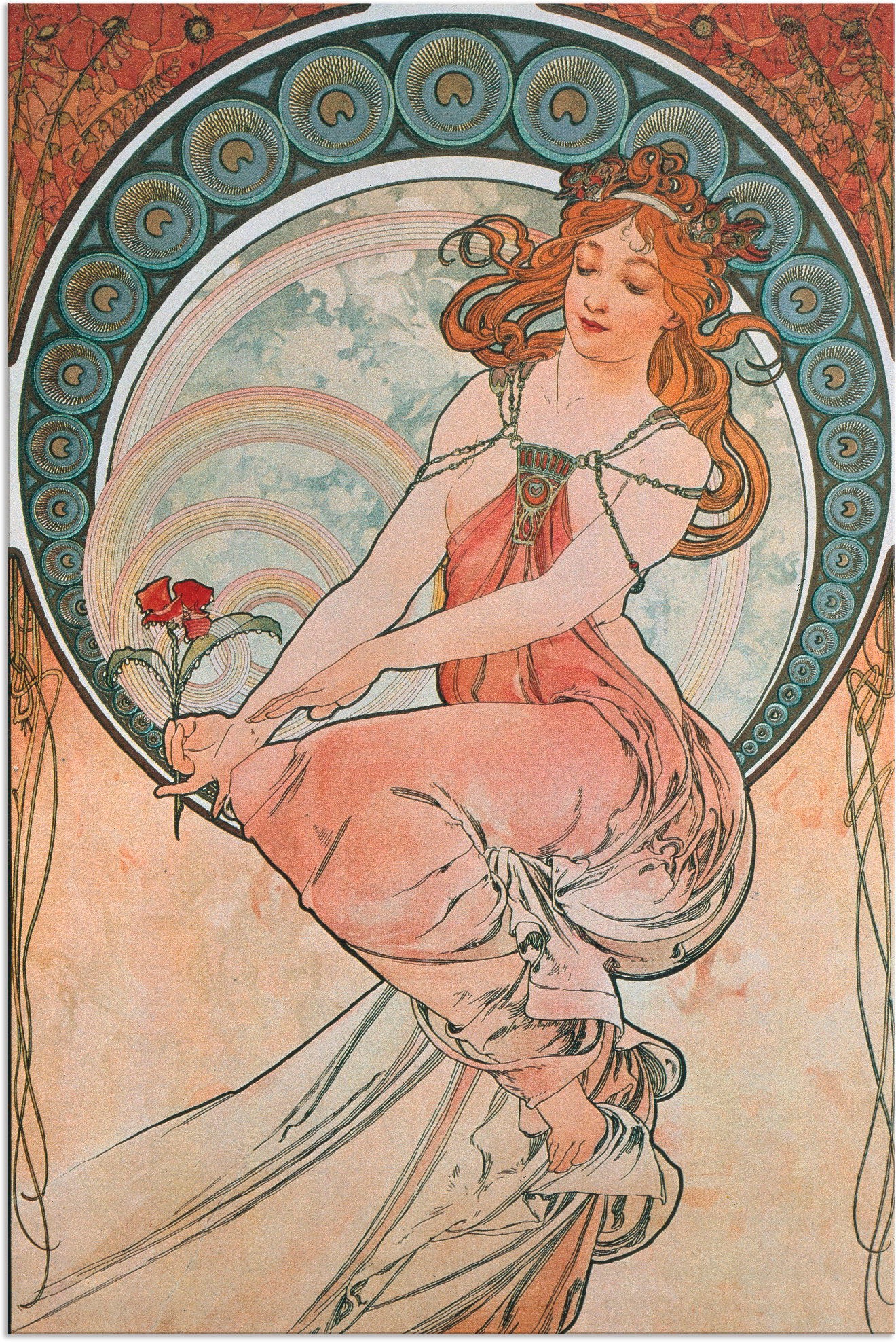 Malerei. Alubild, Frau, »Vier kaufen Leinwandbild, versch. St.), 1898«, Größen in Poster (1 Artland Wandaufkleber BAUR Wandbild | oder Die Künste: als