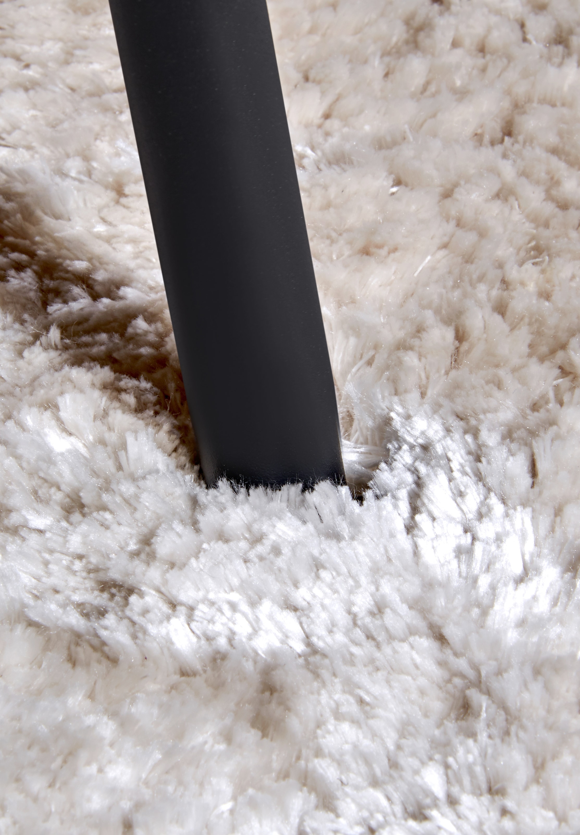 ELLE DECORATION Hochflor-Teppich »Calida«, rechteckig, 28 mm Höhe, Langflor, Shaggy, einfarbig, flauschig, weich, glänzend, modern, uni