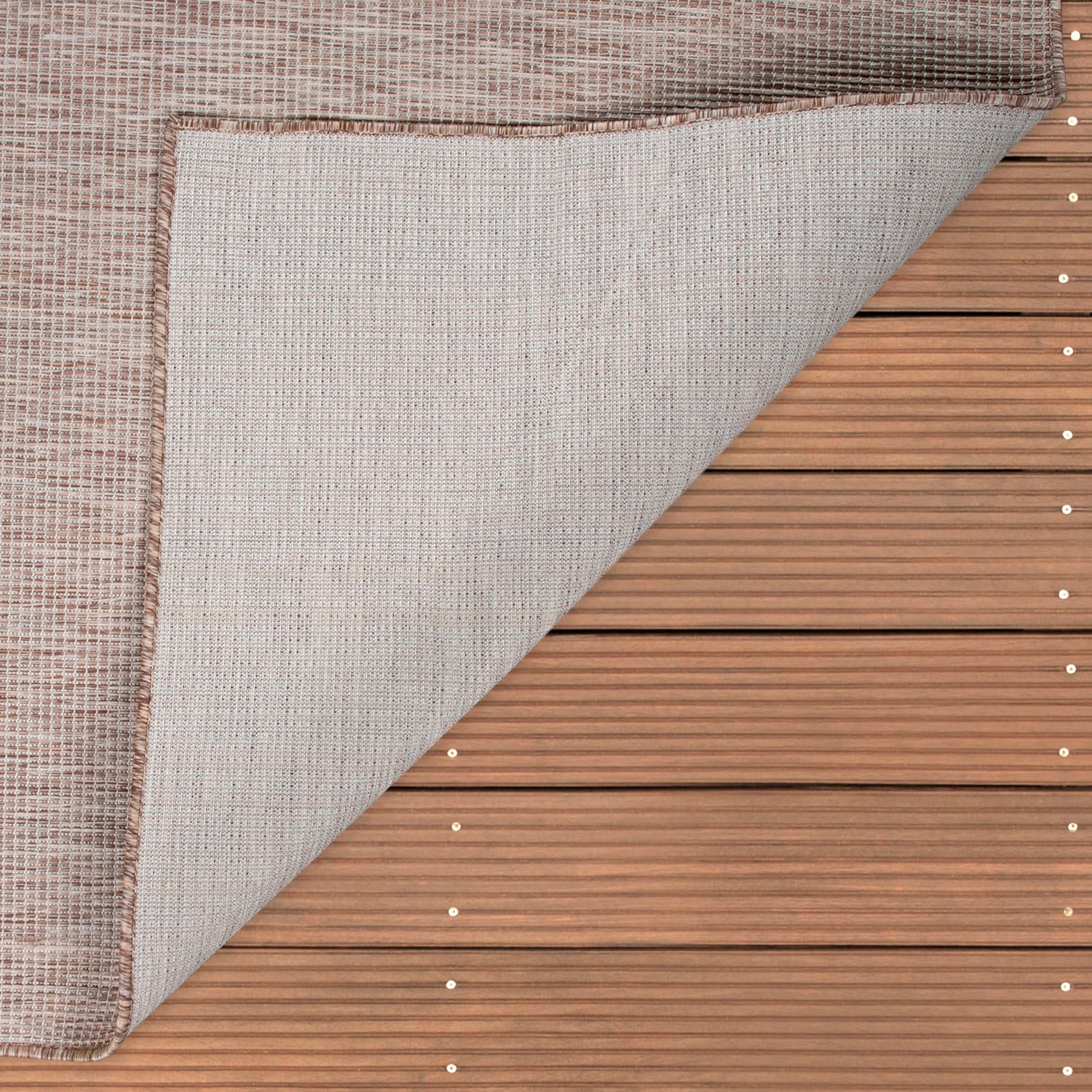 Paco Home Teppich »Sonset«, rechteckig, 4 mm Höhe, Flachgewebe, meliert, In- und Outdoor geeignet, Wohnzimmer