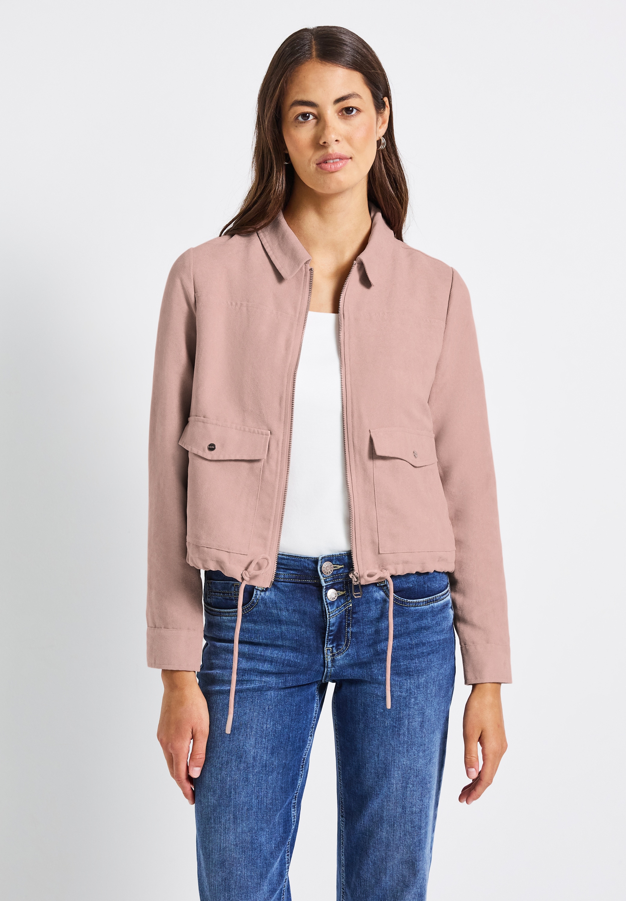 STREET ONE Kurzjacke, ohne Kapuze, in Cord-Optik günstig online kaufen