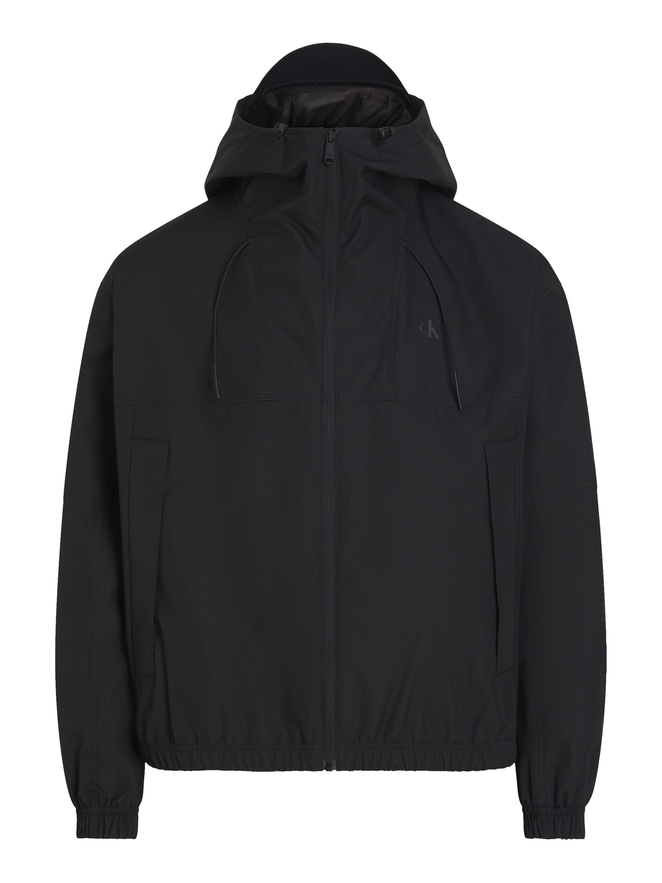 Calvin Klein Jeans Allwetterjacke »TECHNICAL JACKET«, mit Kapuze, Logodruck, Eingriffstaschen