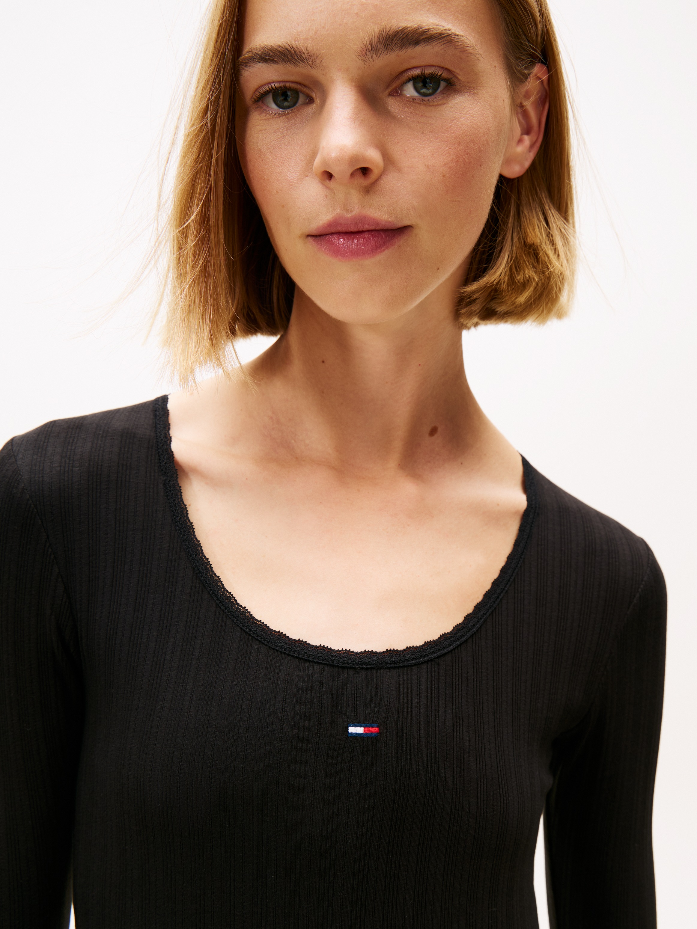 Thumbnail - Tommy Jeans Jerseykleid "TJW IRREGULAR RIB MINI DRESS" in gerippter Struktur