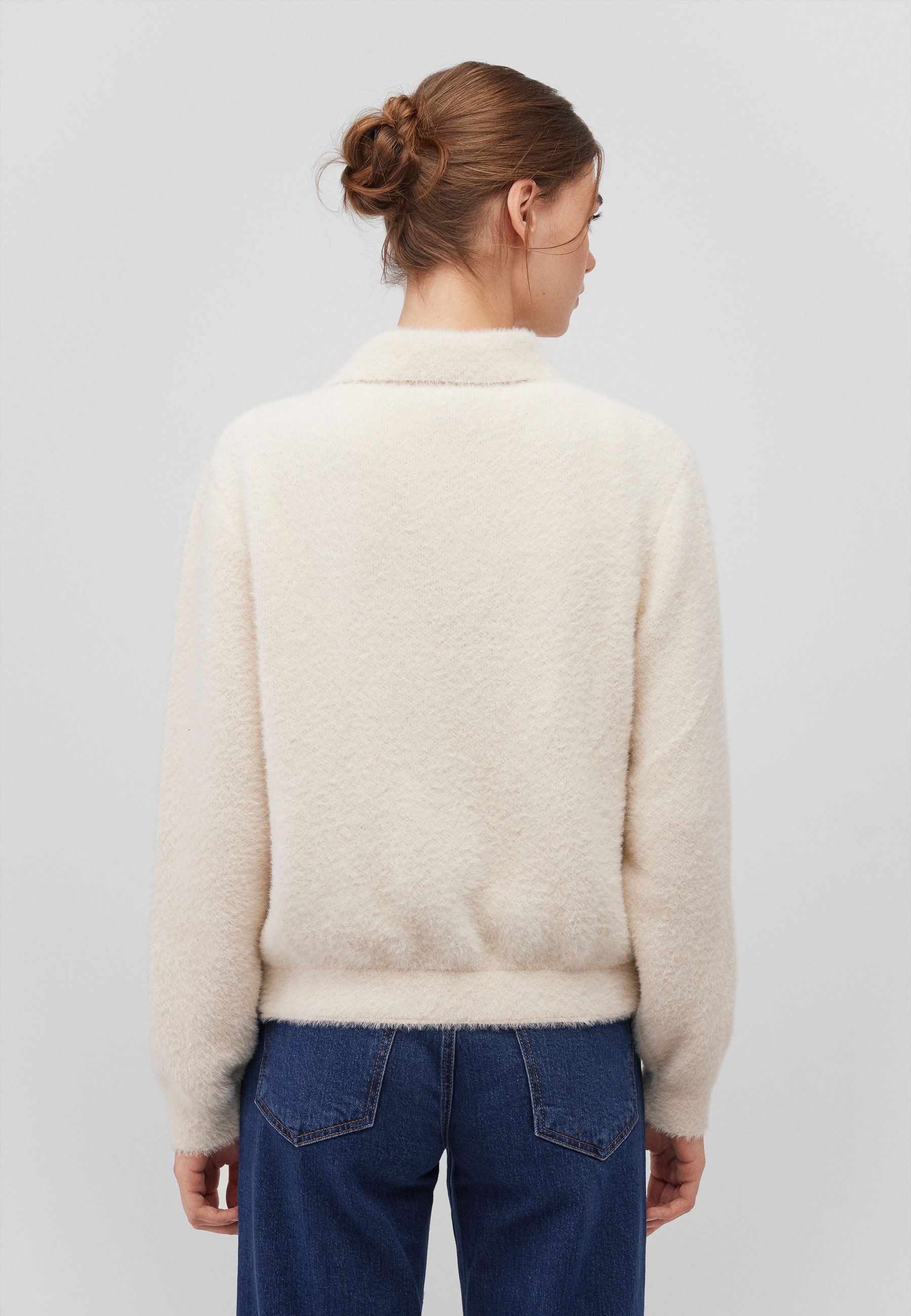 Mavi Strickpullover »BUTTONED CARDIGAN«, Kragen Strickjacke