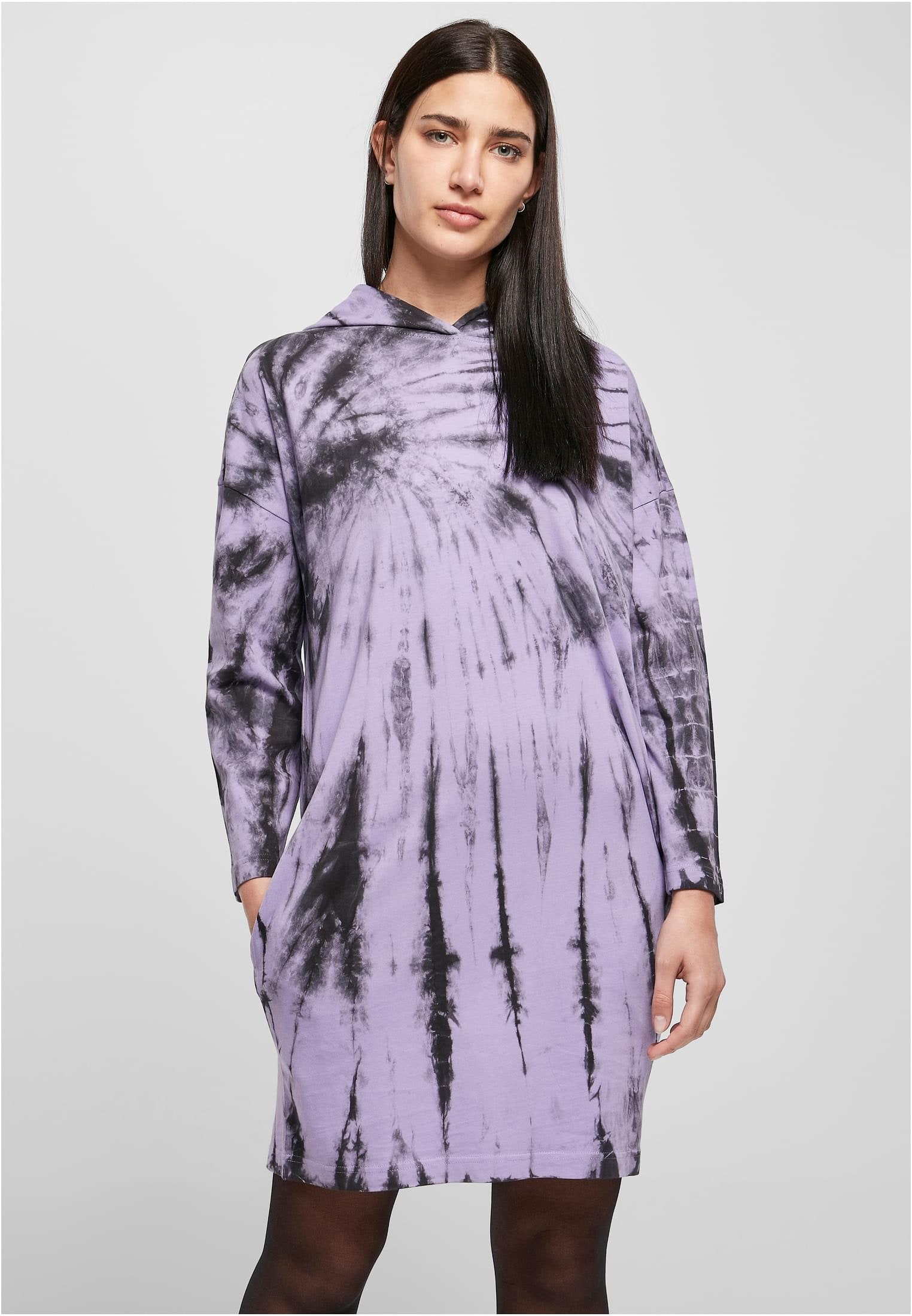 Shirtkleid »Urban Classics Damen Ladies Oversized Tie Dye Hoody Dress«, (1 tlg.)