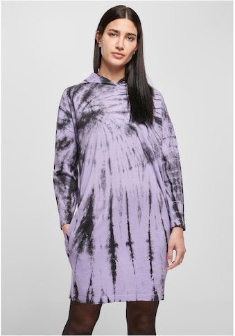 Shirtkleid »Urban Classics Damen Ladies Oversized Tie Dye Hoody Dress«, (1 tlg.)