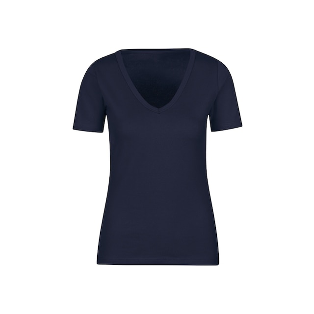 Trigema T-Shirt »TRIGEMA V-Shirt aus Baumwolle/Elastan« kaufen | BAUR