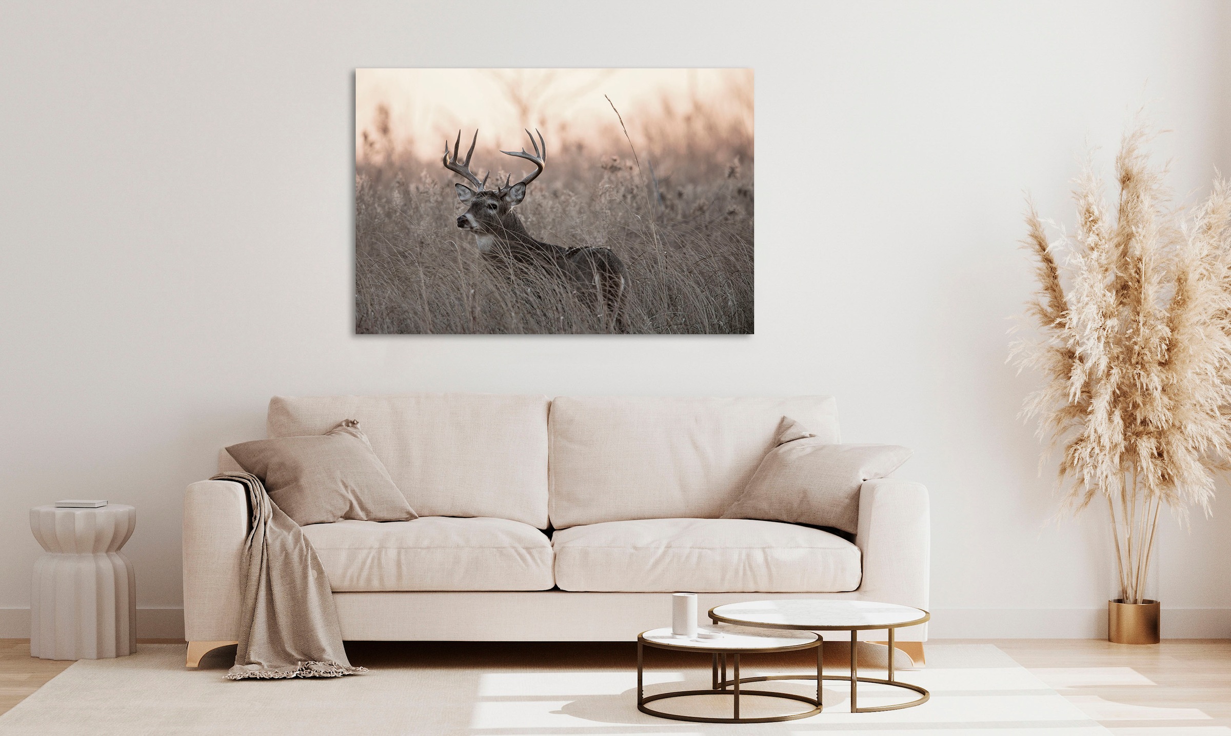 queence Acrylglasbild "Emino", Landschaft-Tiere-Wildtiere-Kunst-Spa-Spa Bil günstig online kaufen