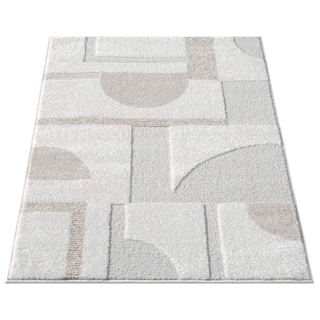 Carpet City Teppich "LOUNGE 9992" rechteckig 15 mm Höhe Kurzflor-Teppich Mo günstig online kaufen