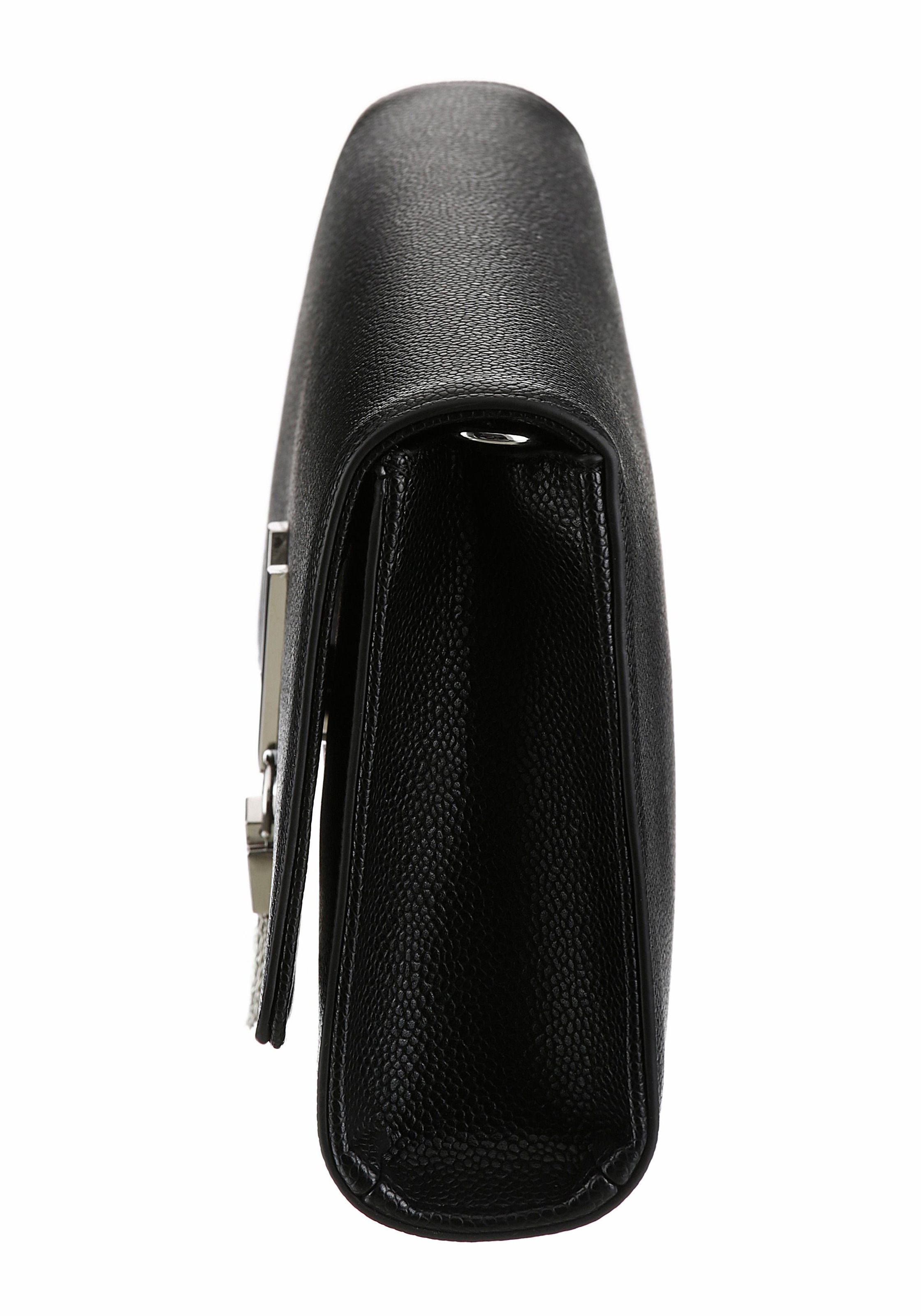 Umhängetasche VALENTINO BAGS "DIVINA", Damen, Gr. B/H/T: 17cm x 11,5cm x 4cm, schwarz, Lederimitat, Taschen Umhängetasche, Handtasche Damen Tasche Damen Schultertasche Kettentasche 3