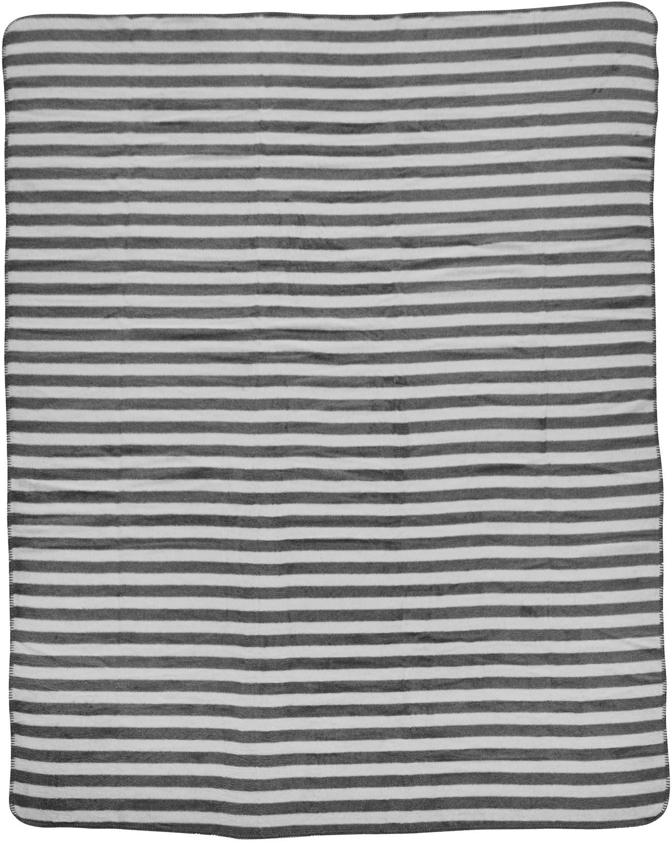 Thumbnail - done. Wohndecke "Stripes320" Wohndecke mit einfassender Ziernaht, Kuscheldecke