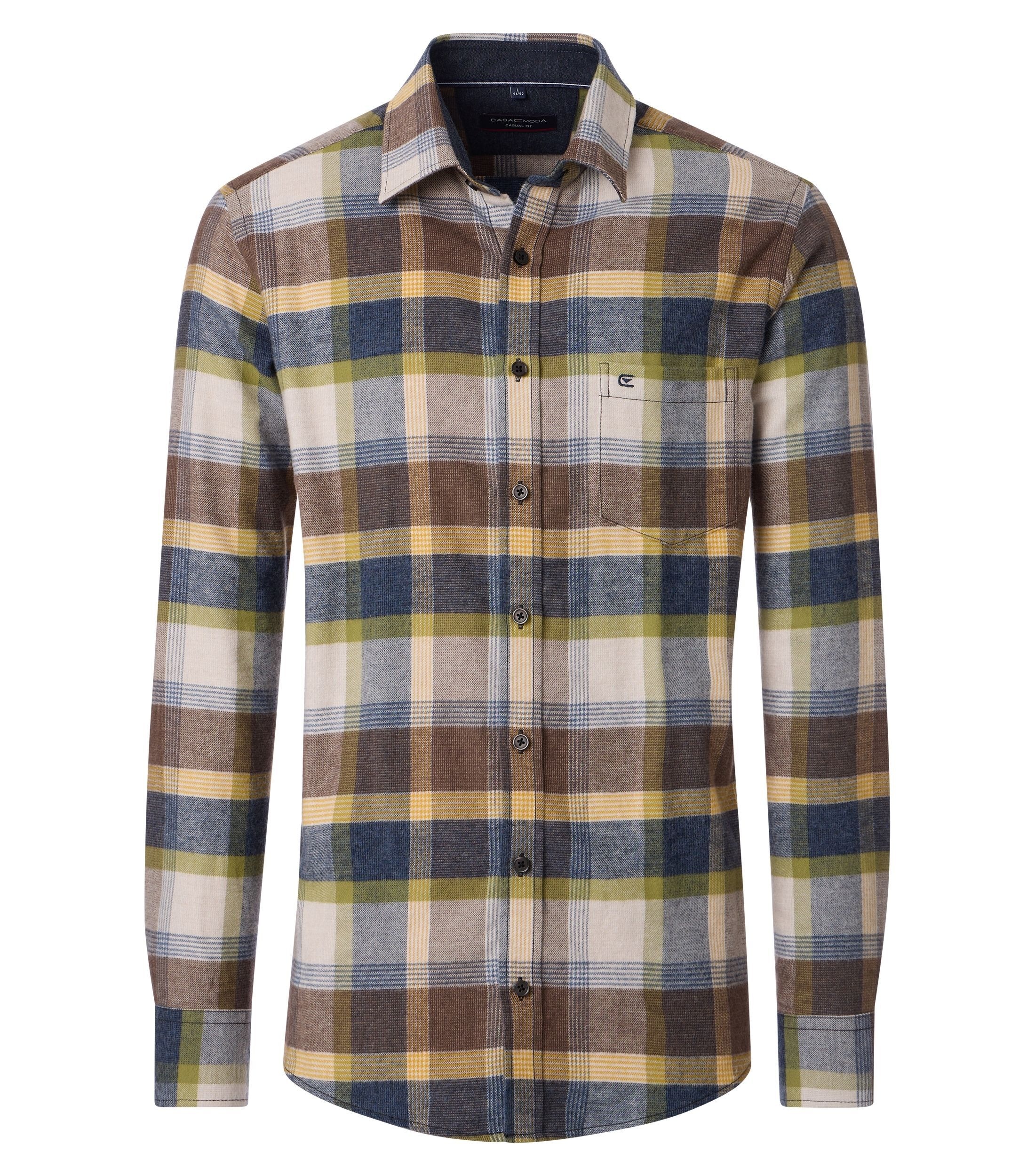 CASAMODA Flanellhemd "CASAMODA Flanellhemd kariert" günstig online kaufen