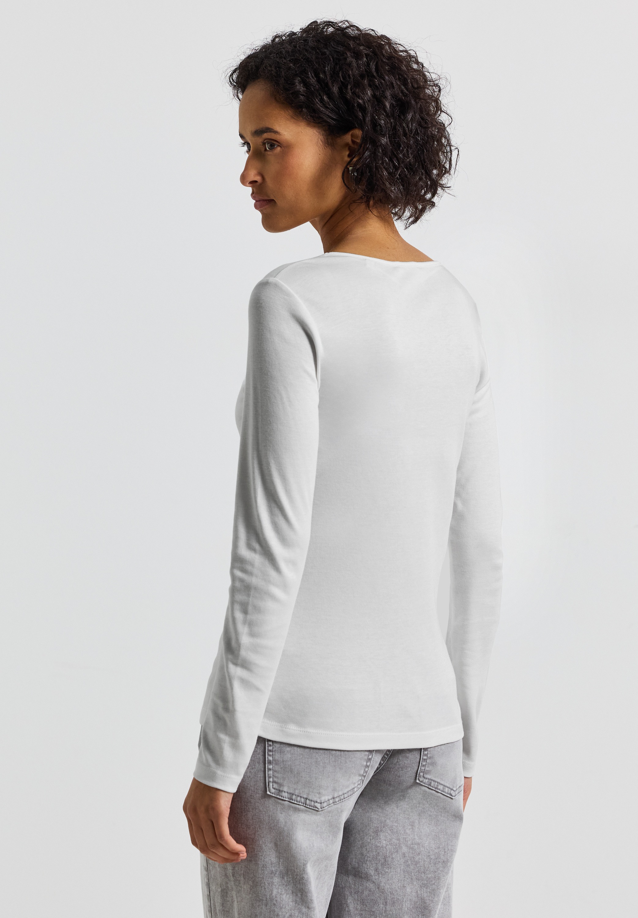 STREET ONE Langarmshirt, im soften Baumwoll-Mix