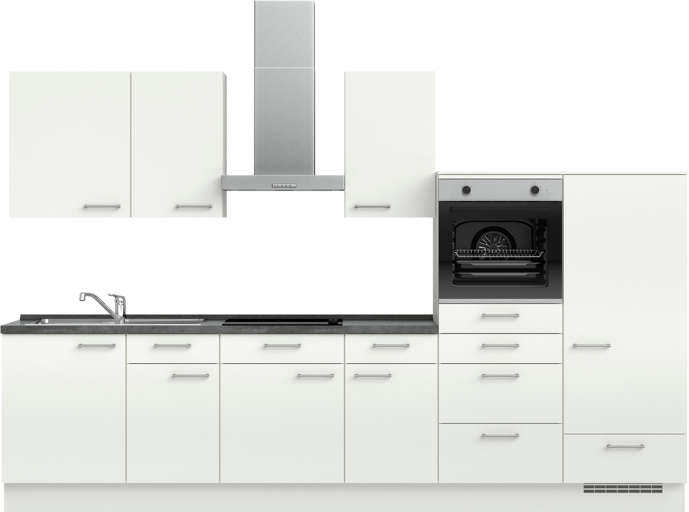 nobilia Küchenzeile ""Laser I", Ausrichtung wählbar, Breite 330 cm" vormont günstig online kaufen