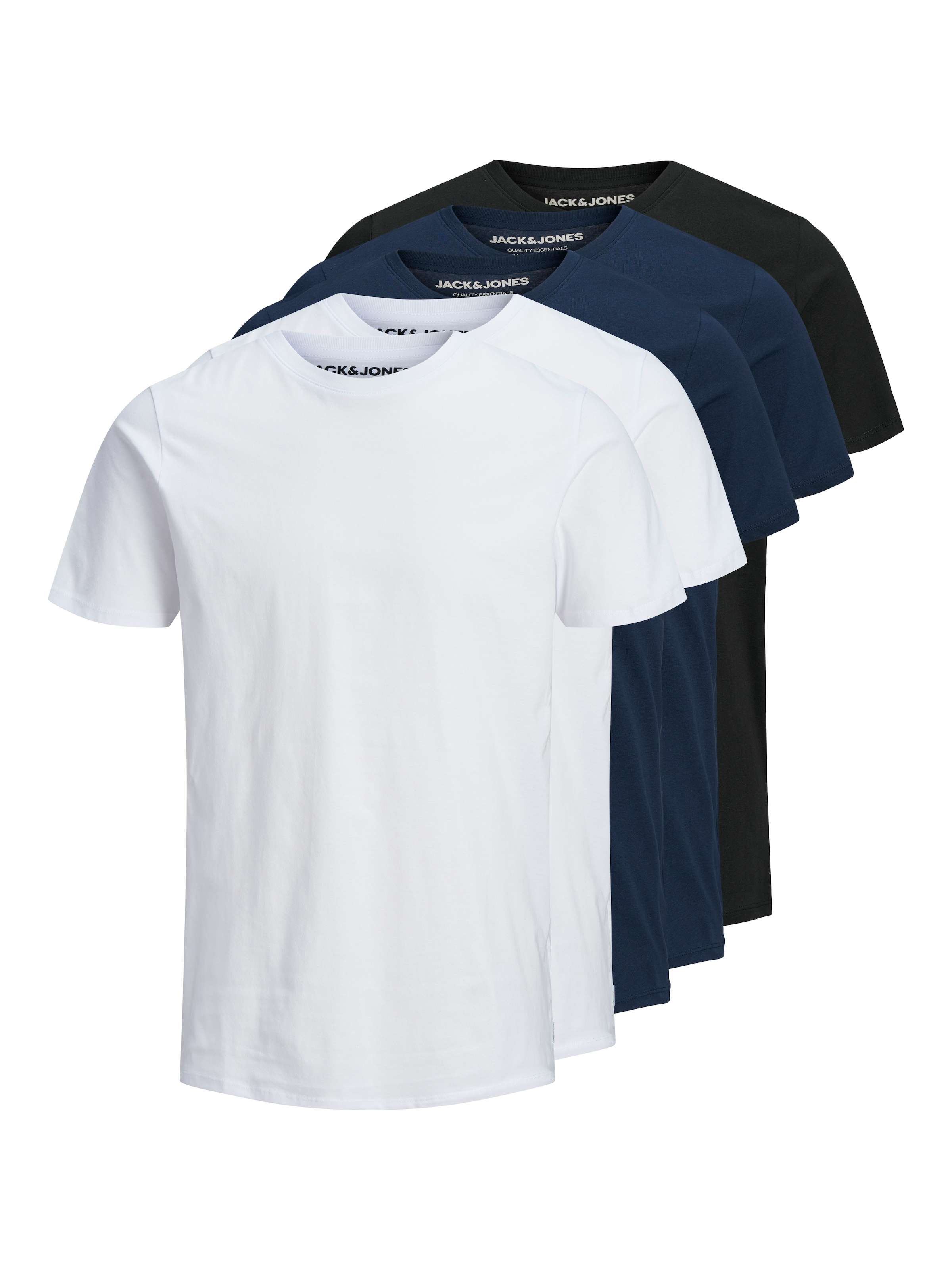 Jack & Jones T-Shirt "JJEORGANIC BASIC TEE SS O-NE 5PK MP NOOS" Packung, 5e günstig online kaufen