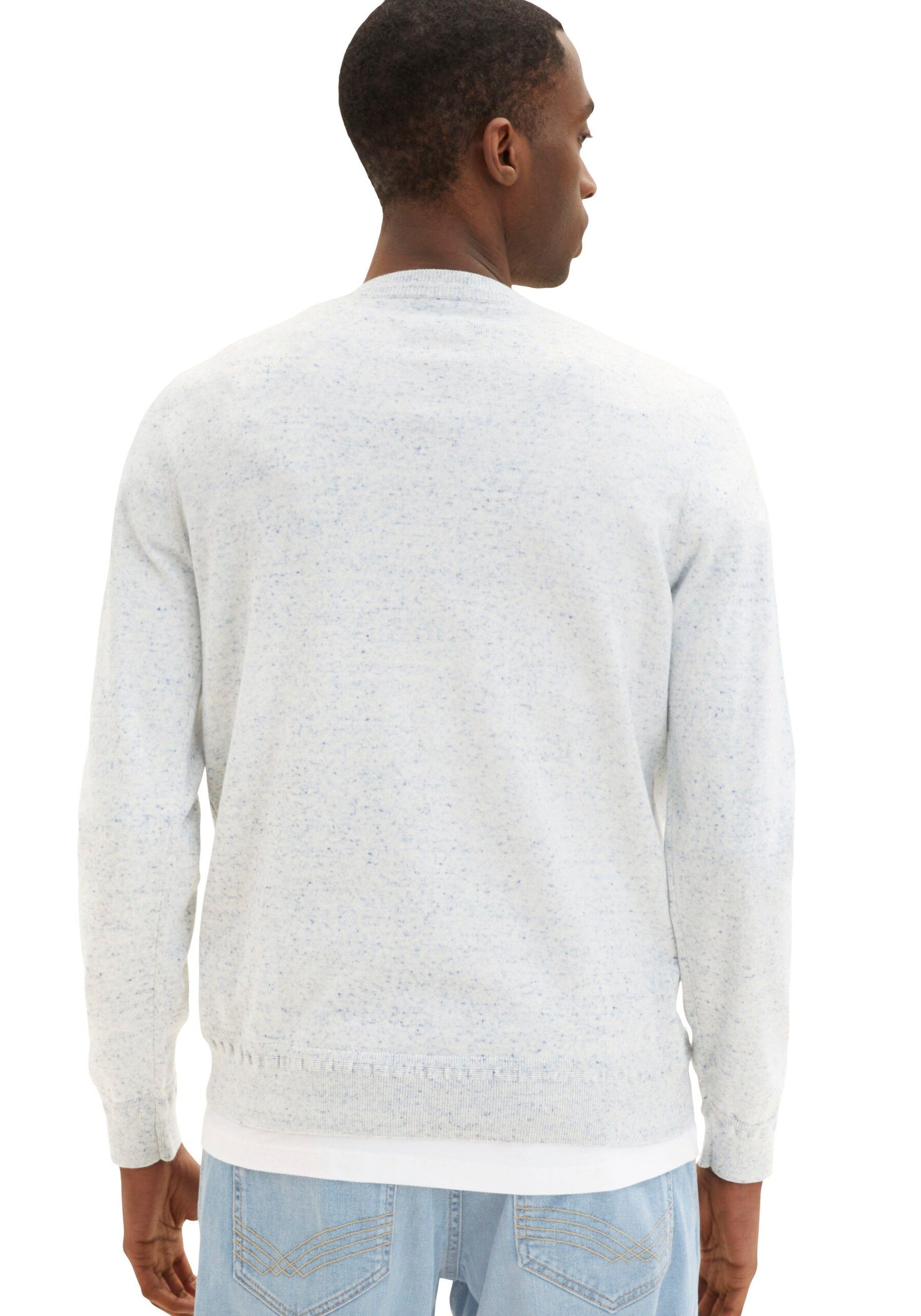 TOM TAILOR Strickpullover, mit seitlichem Label-Badge