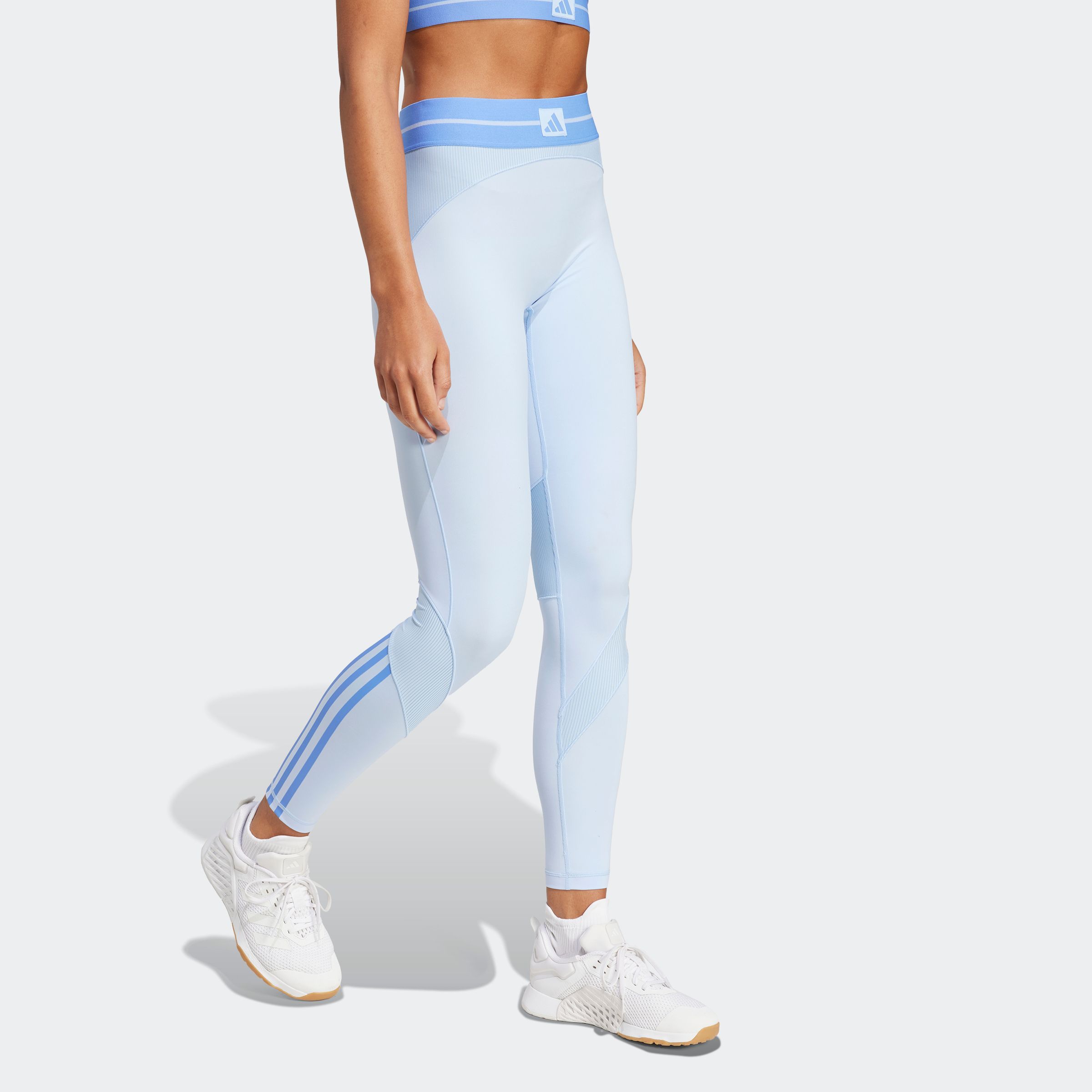 Thumbnail - adidas Performance Trainingstights "HYG RIB 1/1 L" mit hohem Bund, aus Polyester und Elasthan, schnell trocknend