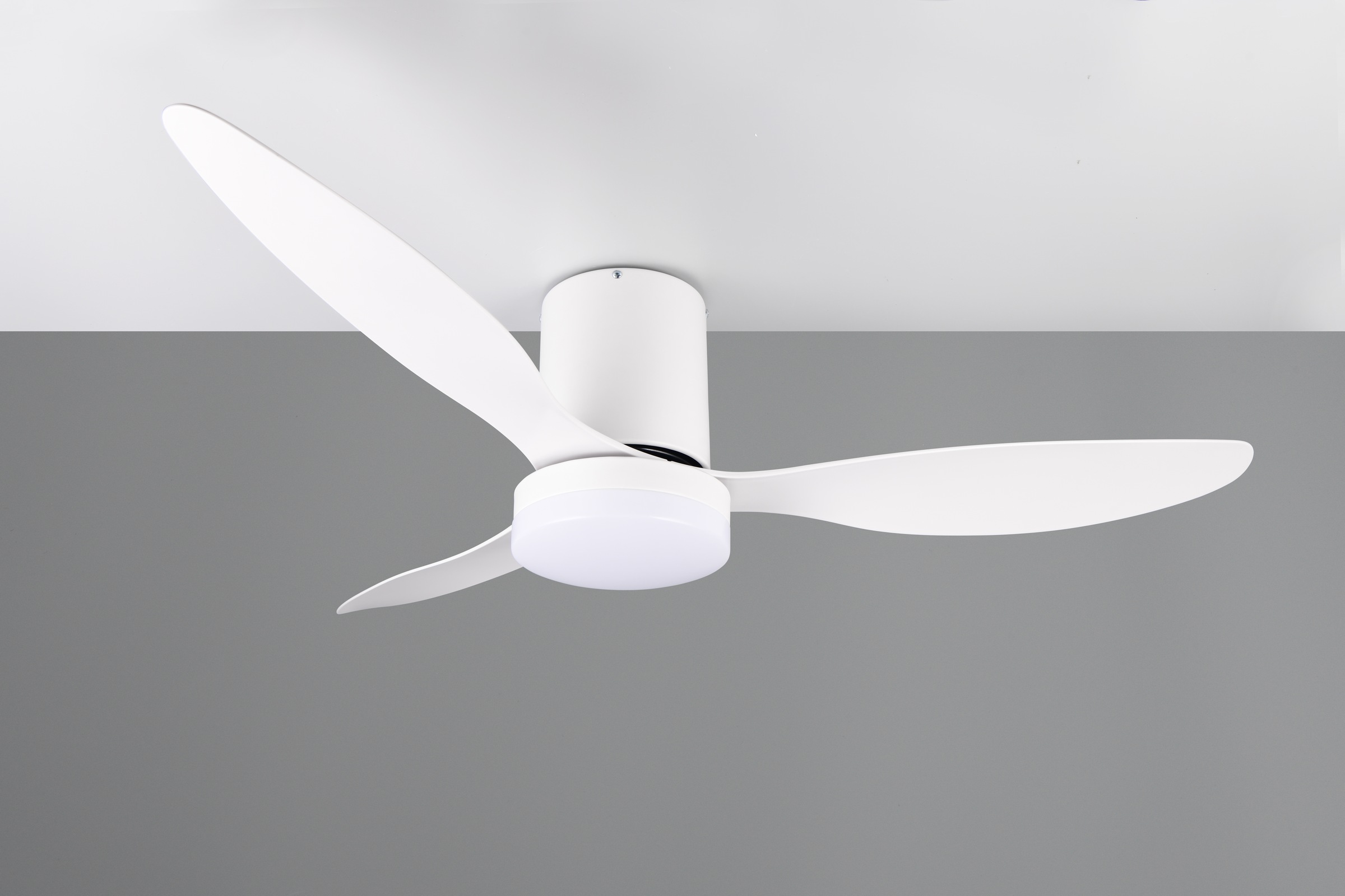 REALITY Leuchten LED Deckenleuchte »GÖTEBORG mit Ventilator, Deckenventilator mit Licht inkl Fernbedienung«, 1 flammig, Leuchtmittel LED-Board | LED fest integriert, 6 Geschwindigkeiten Timer Vor- & Rücklauf LED dimmbar CCT Nachtlicht