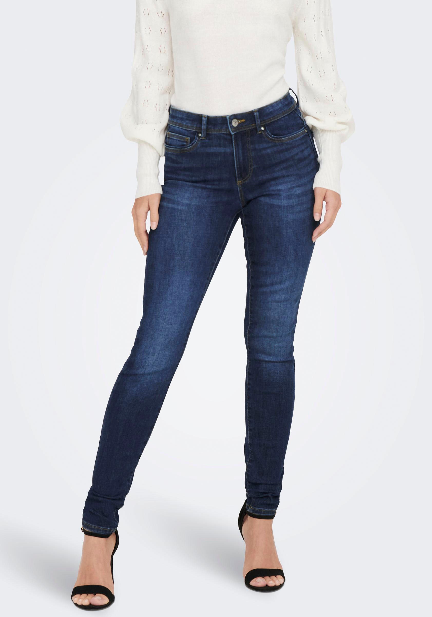 ONLY Skinny-fit-Jeans "ONLWAUW MID SK DNM BJ581 NOOS" günstig online kaufen