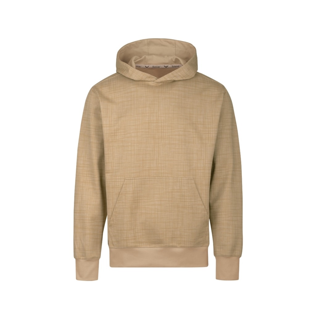 Trigema Kapuzensweatshirt »TRIGEMA Hoodie mit Print-Muster und Känguru-Tasche«