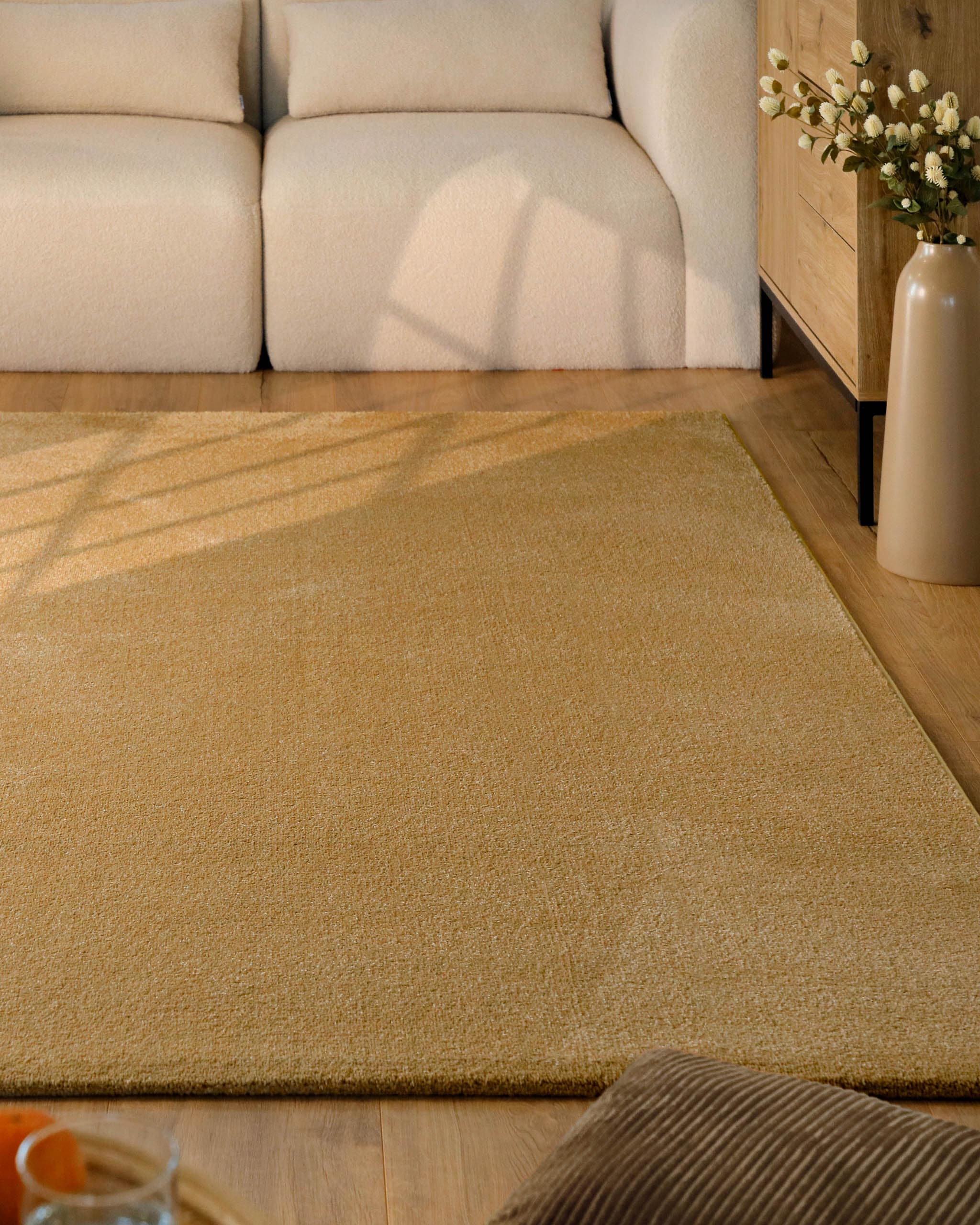Esprit Teppich "Vegas - ESPRIT Kollektion" rechteckig 15 mm Höhe Kurzflor, uni, gewebt, pflegeleicht, formstabil, für Fußbodenheizung