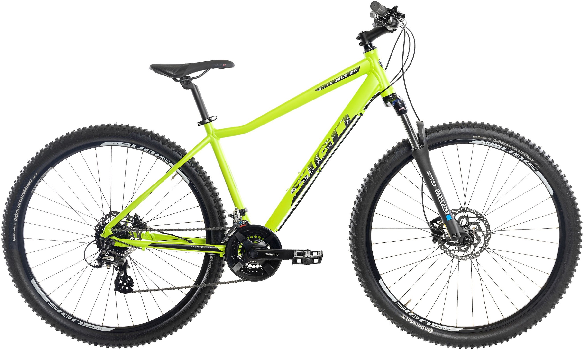 SIGN Mountainbike, 27 Gang, Shimano, ACERA RD-T3000 Schaltwerk, für Damen und Herren