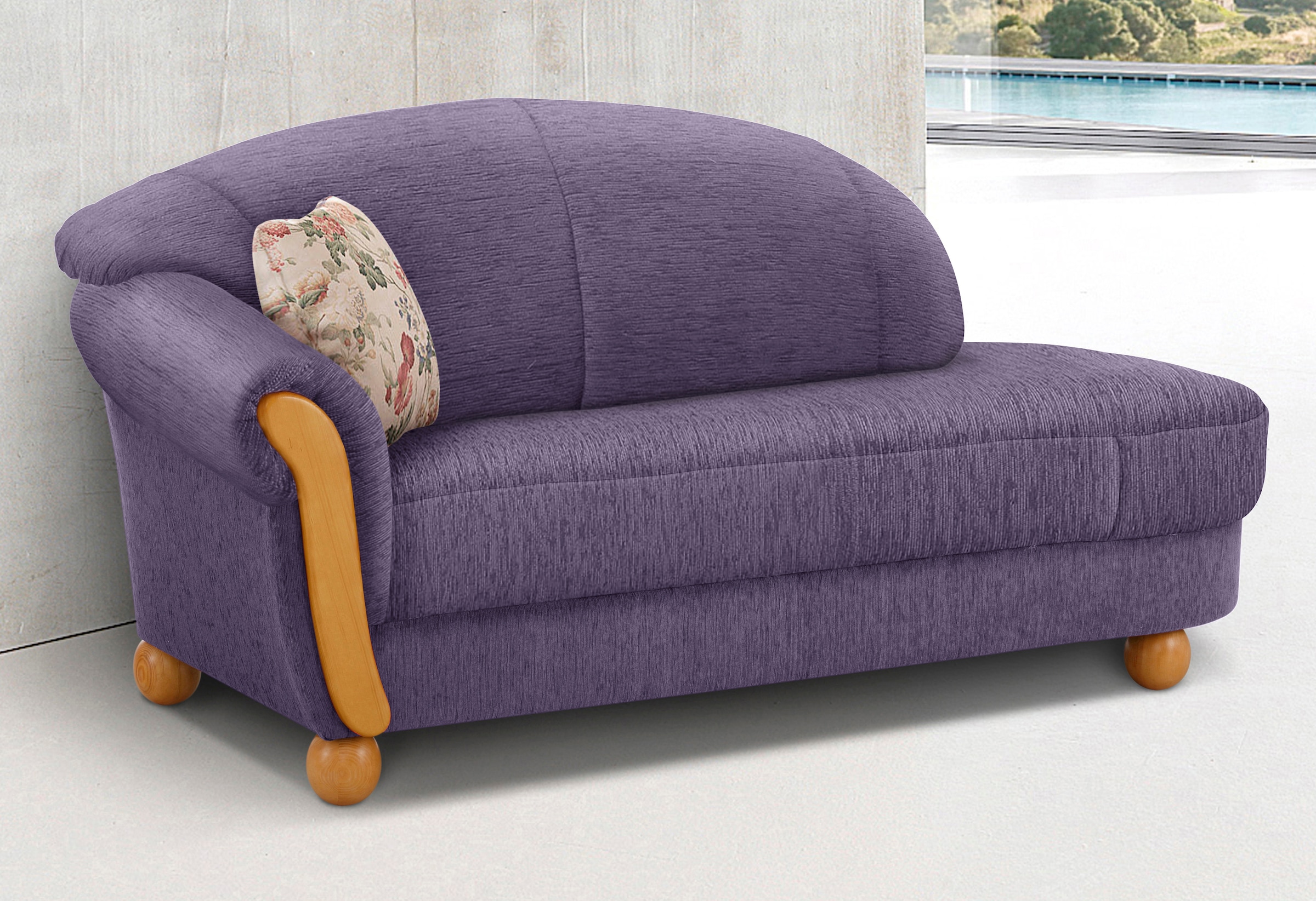 Home affaire Ottomane "Milano, bequemes solitär Sofa im Landhaus-Stil, B/T/ günstig online kaufen
