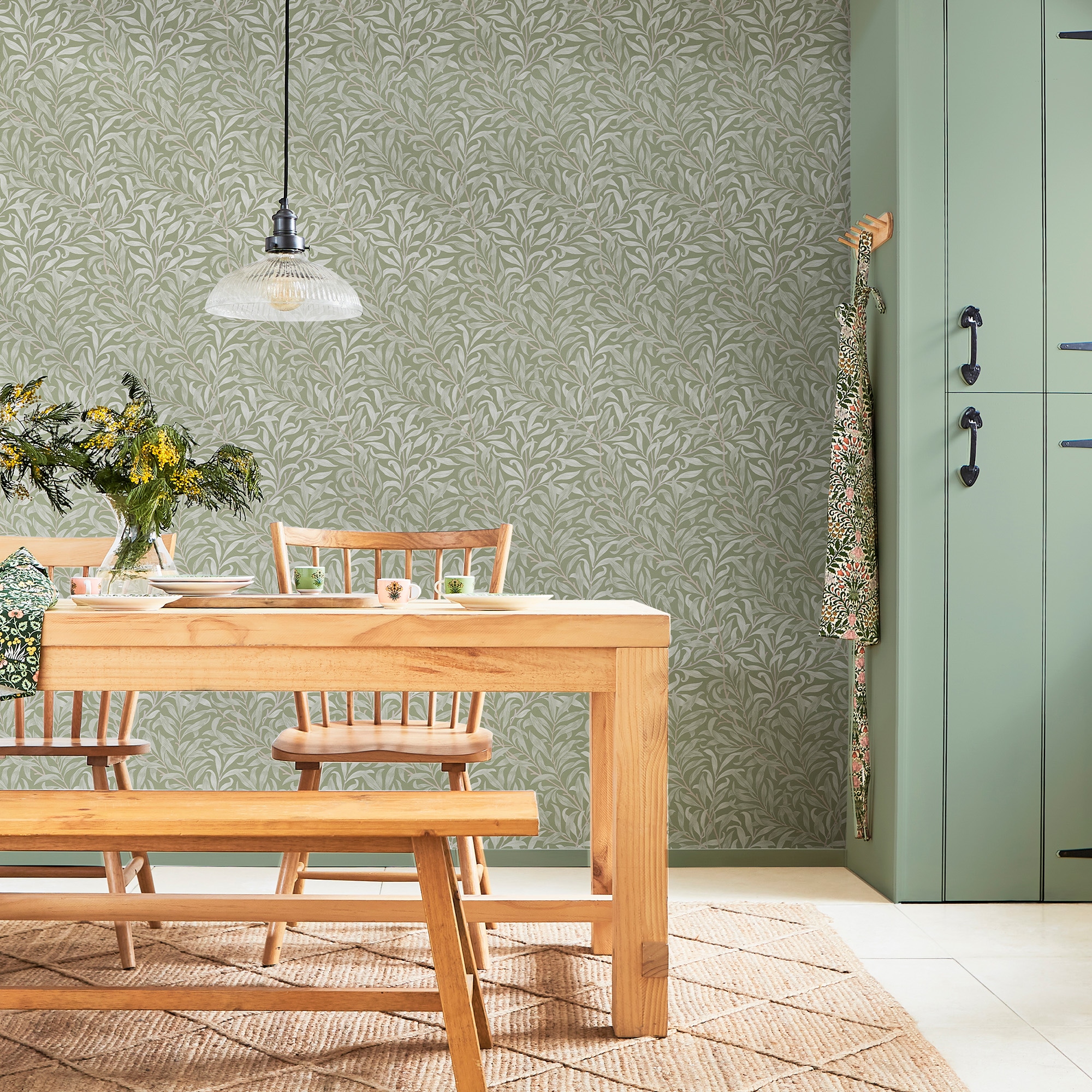 WILLIAM MORRIS AT HOME Vliestapete "Willow Bough" Retro glatt 10mx52cm (ca. 5m2)